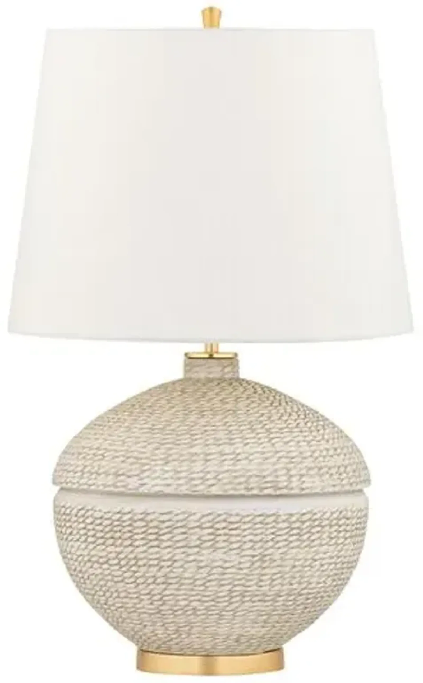 Emmaline Table Lamp - Ivory/Gold Leaf