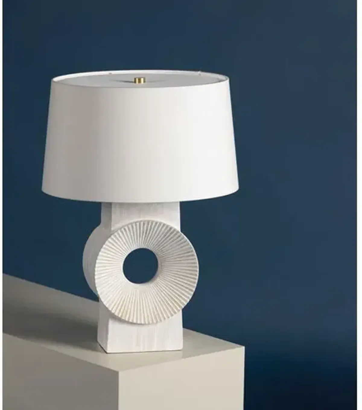 Brice Ceramic Table Lamp - Whitewash