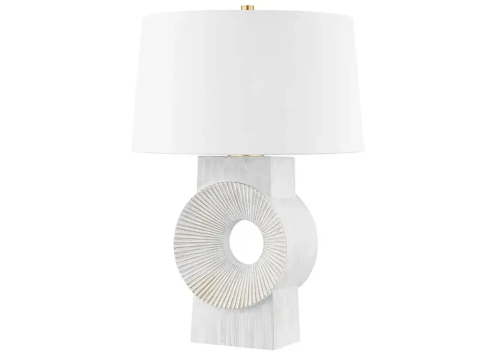 Brice Ceramic Table Lamp - Whitewash