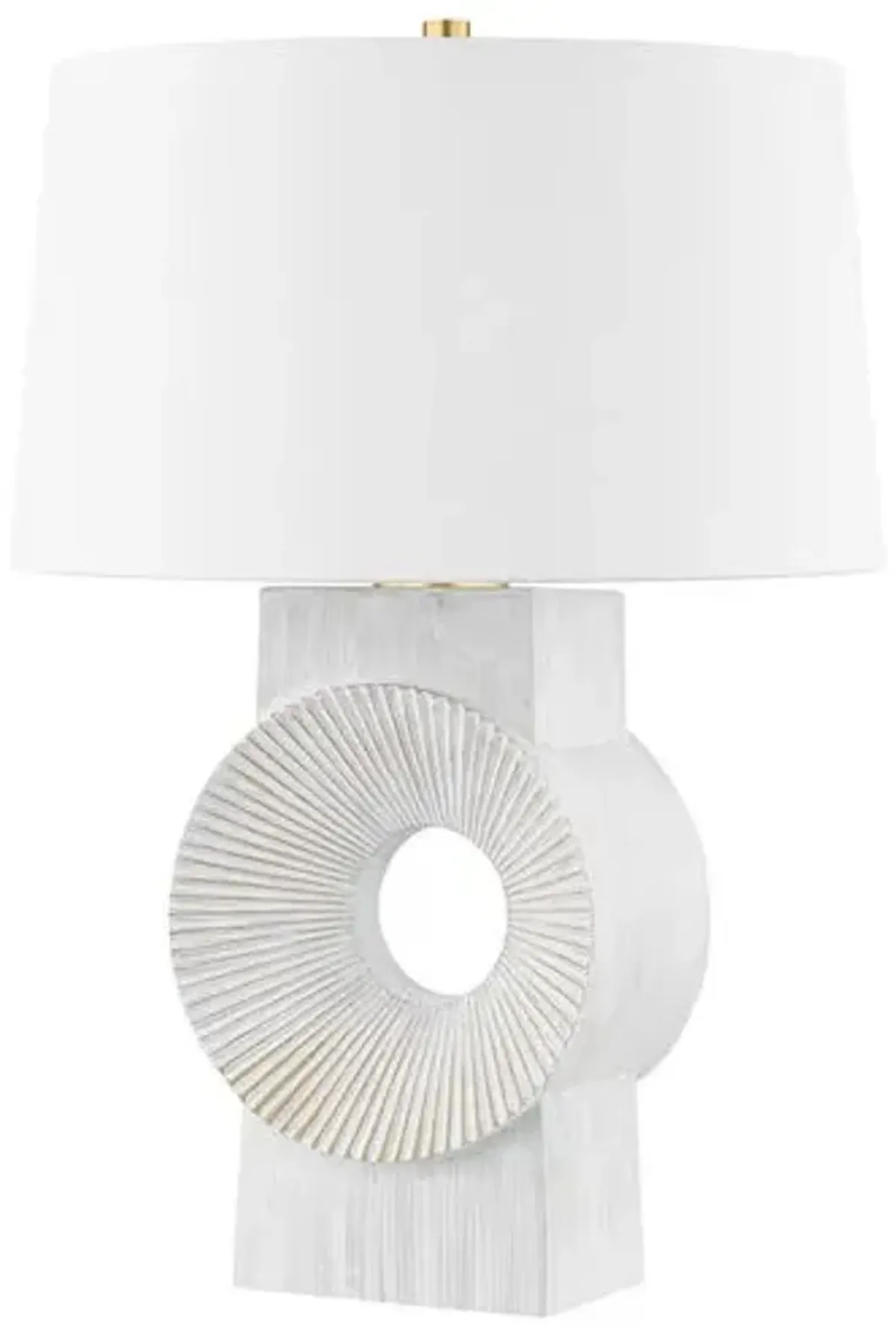 Brice Ceramic Table Lamp - Whitewash