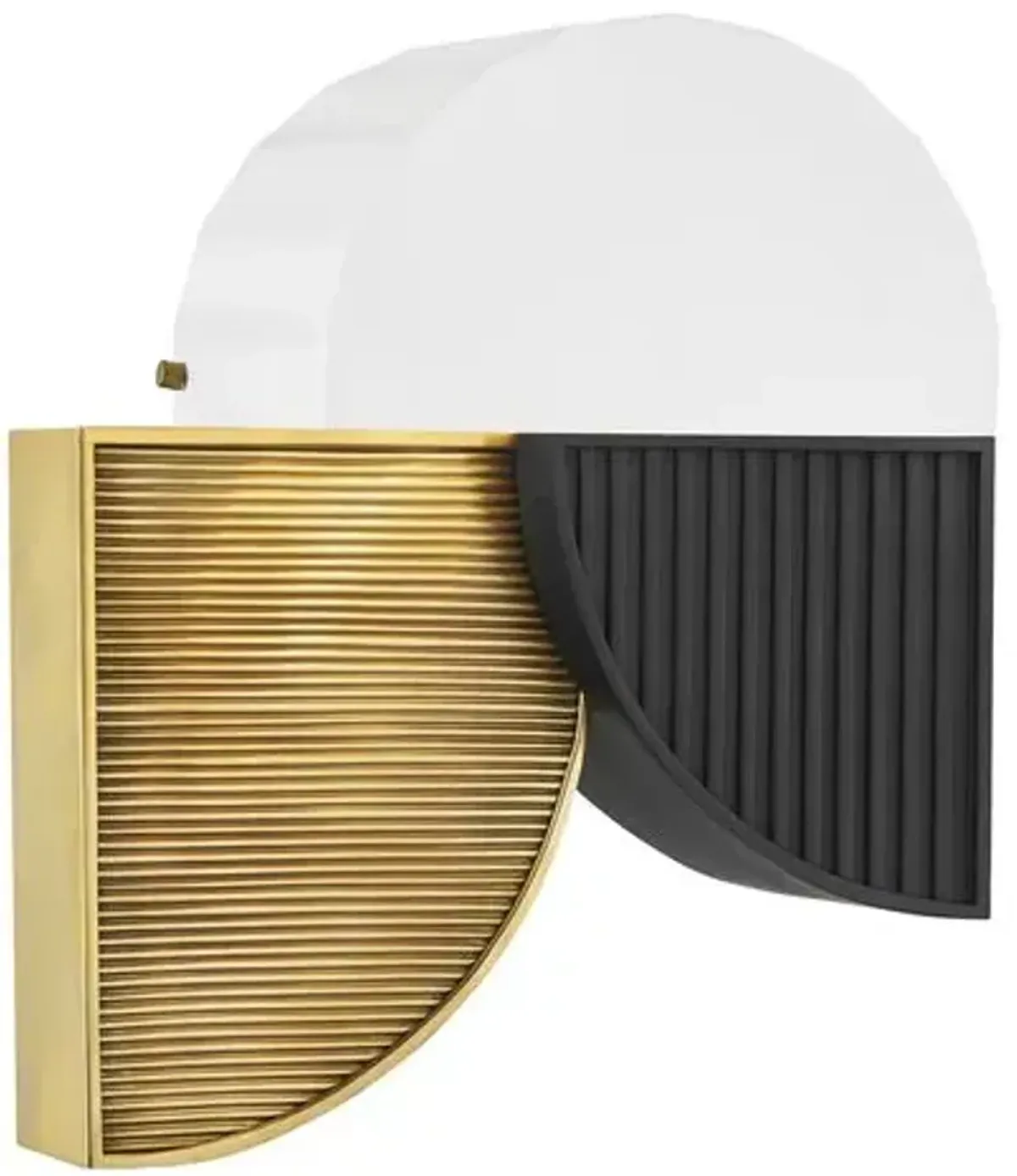 Construct 13.5" Wall Sconce - Aged Brass - Gold