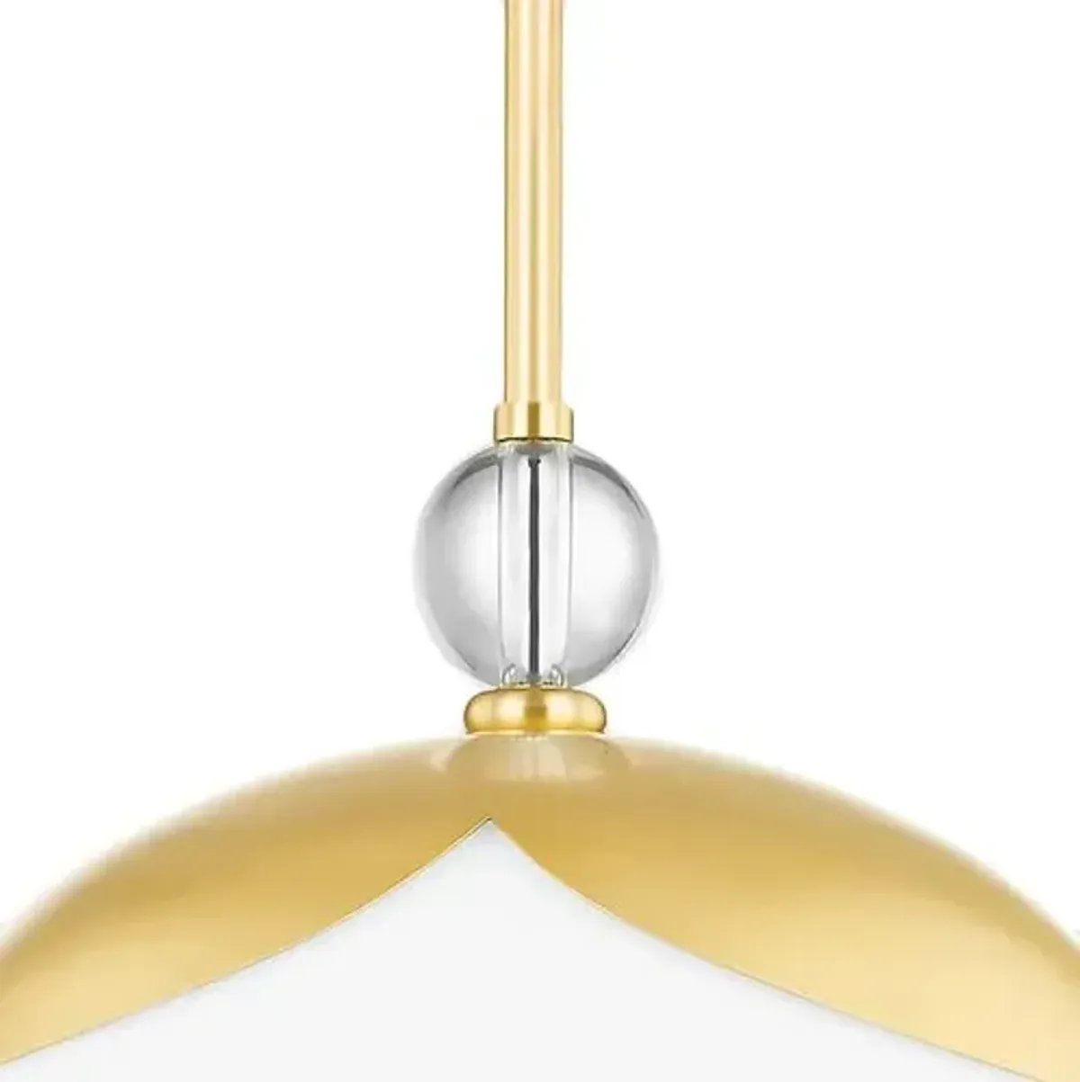 Perla Globe Pendant - Aged Brass - Gold