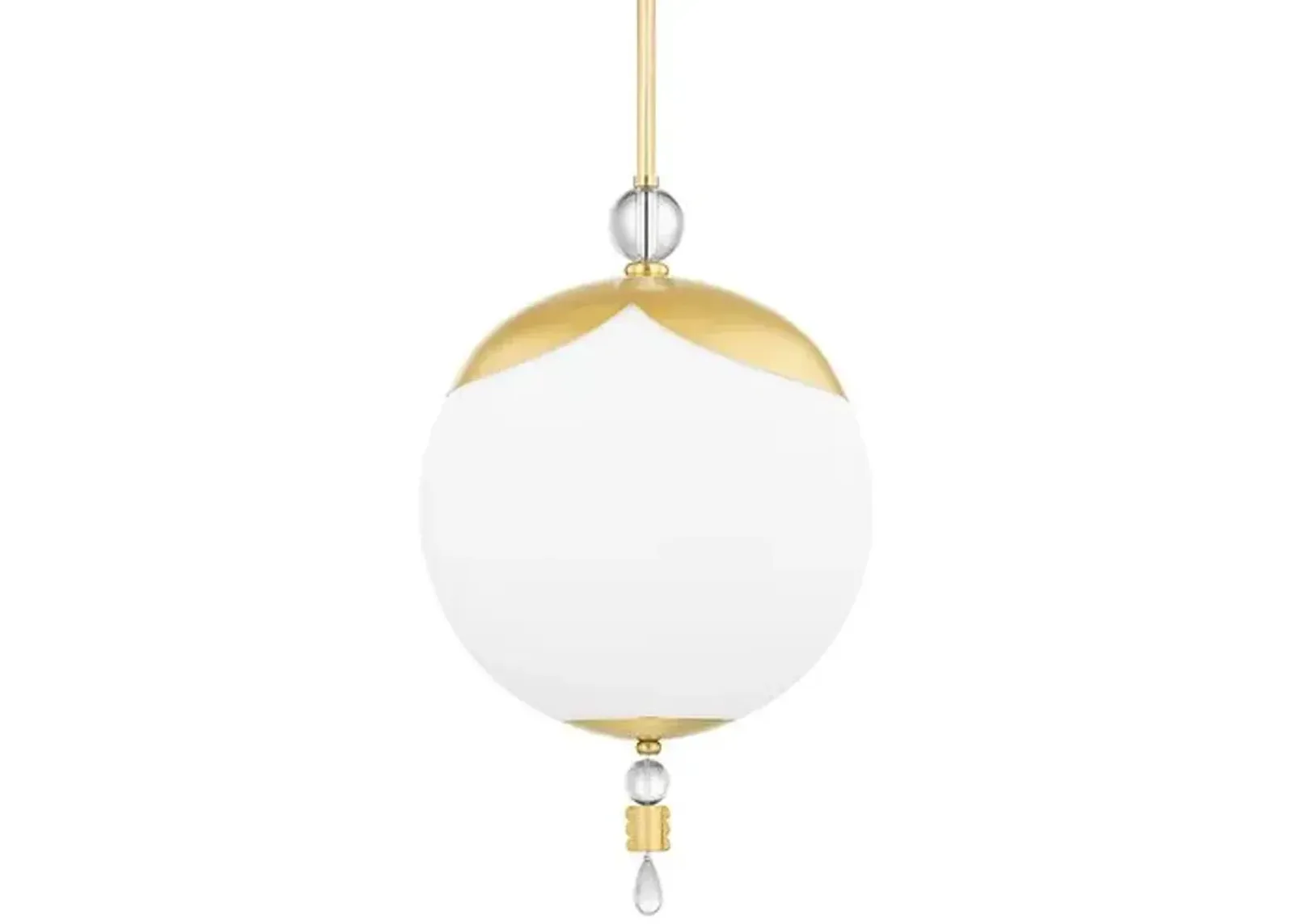 Perla Pendant - Aged Brass - Gold