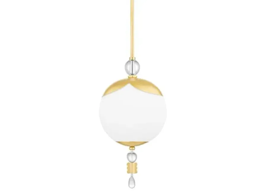 Perla Pendant - Aged Brass - Gold