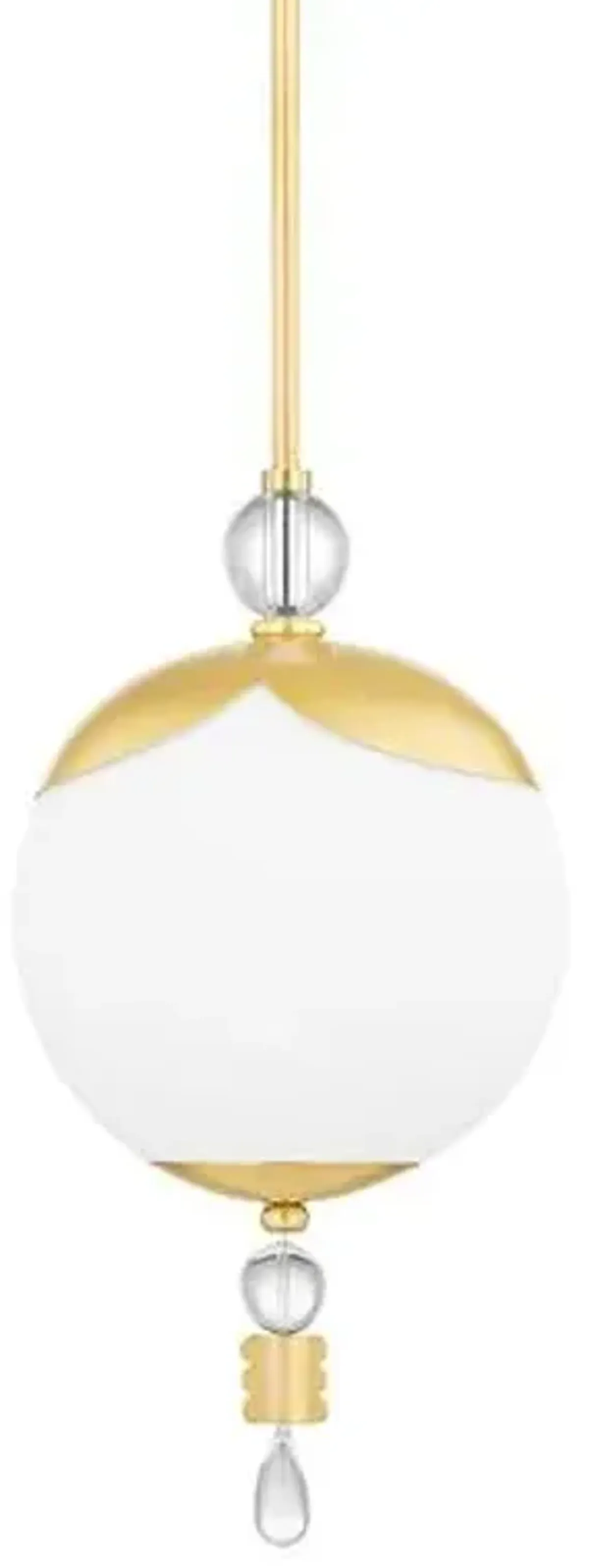 Perla Globe Pendant - Aged Brass - Gold