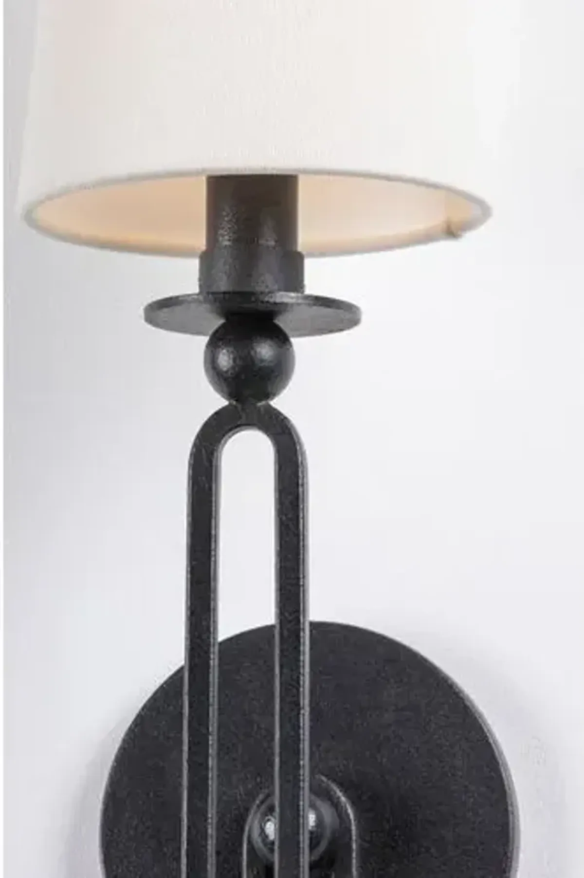 Lauren Liess - Valor 16.5" Wall Sconce - Forged Iron - Black