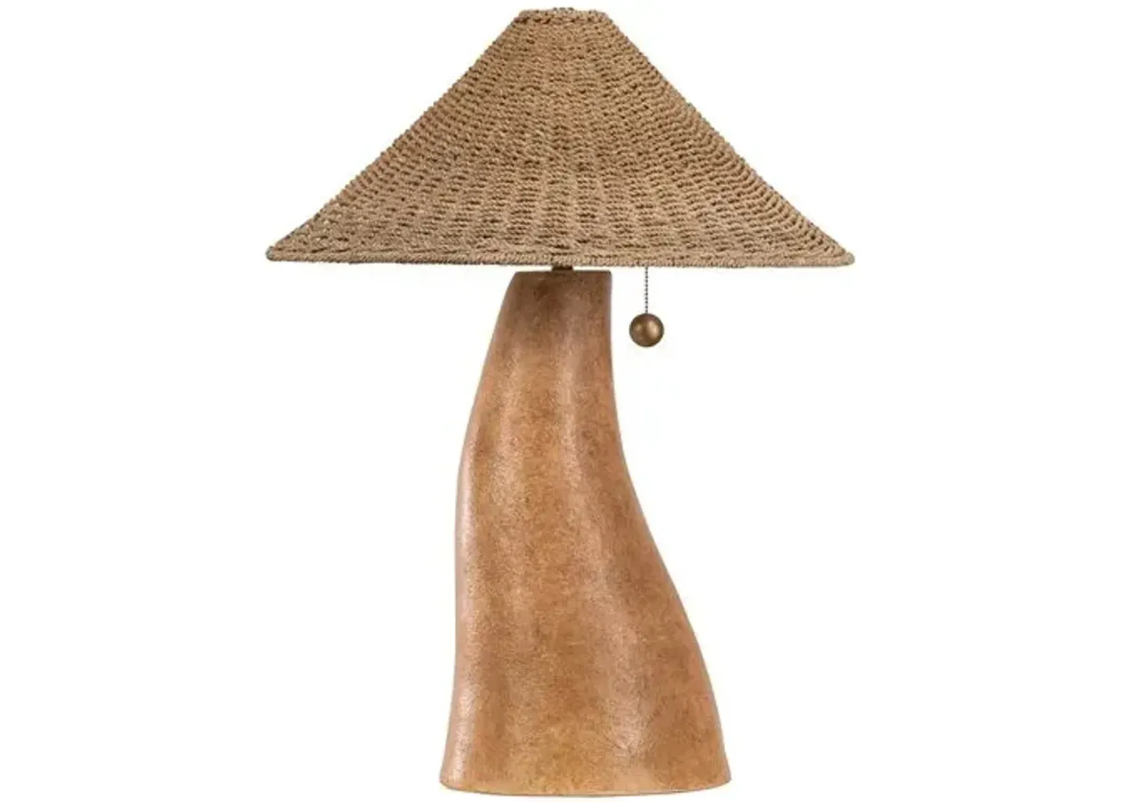 Seyla Ceramic Table Lamp - Abaca/Ancient Terracotta - Brown