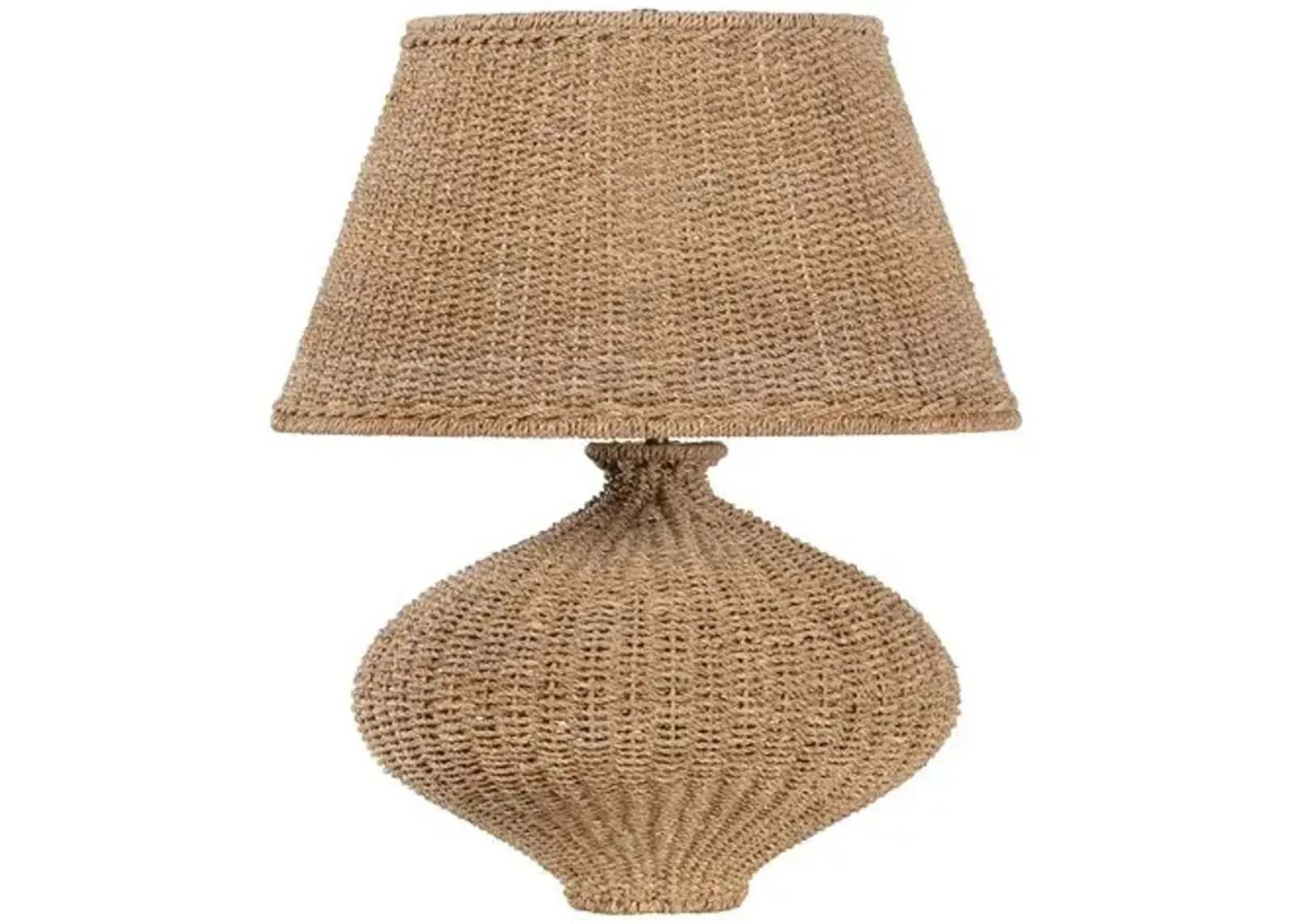 Nette Abaca Table Lamp - Natural - Brown