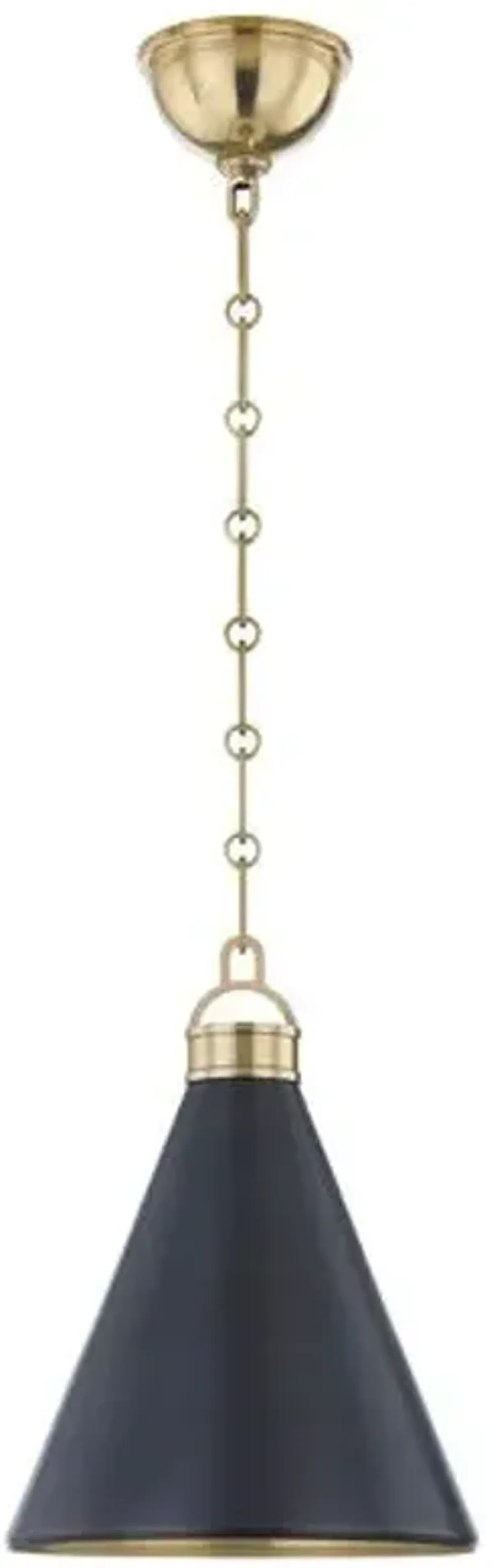 Osterley Pendant - Aged Brass/Distressed Bronze - Brown