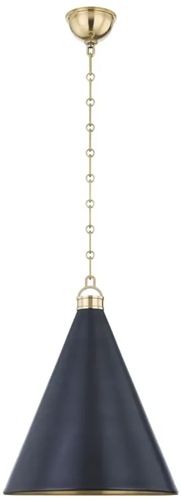 Osterley Pendant - Aged Brass/Distressed Bronze - Brown