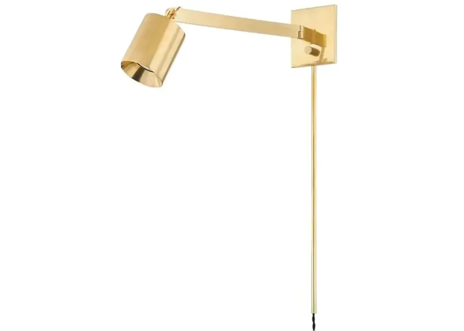 Highgrove 9.25" Plug-in Wall Sconce - Gold