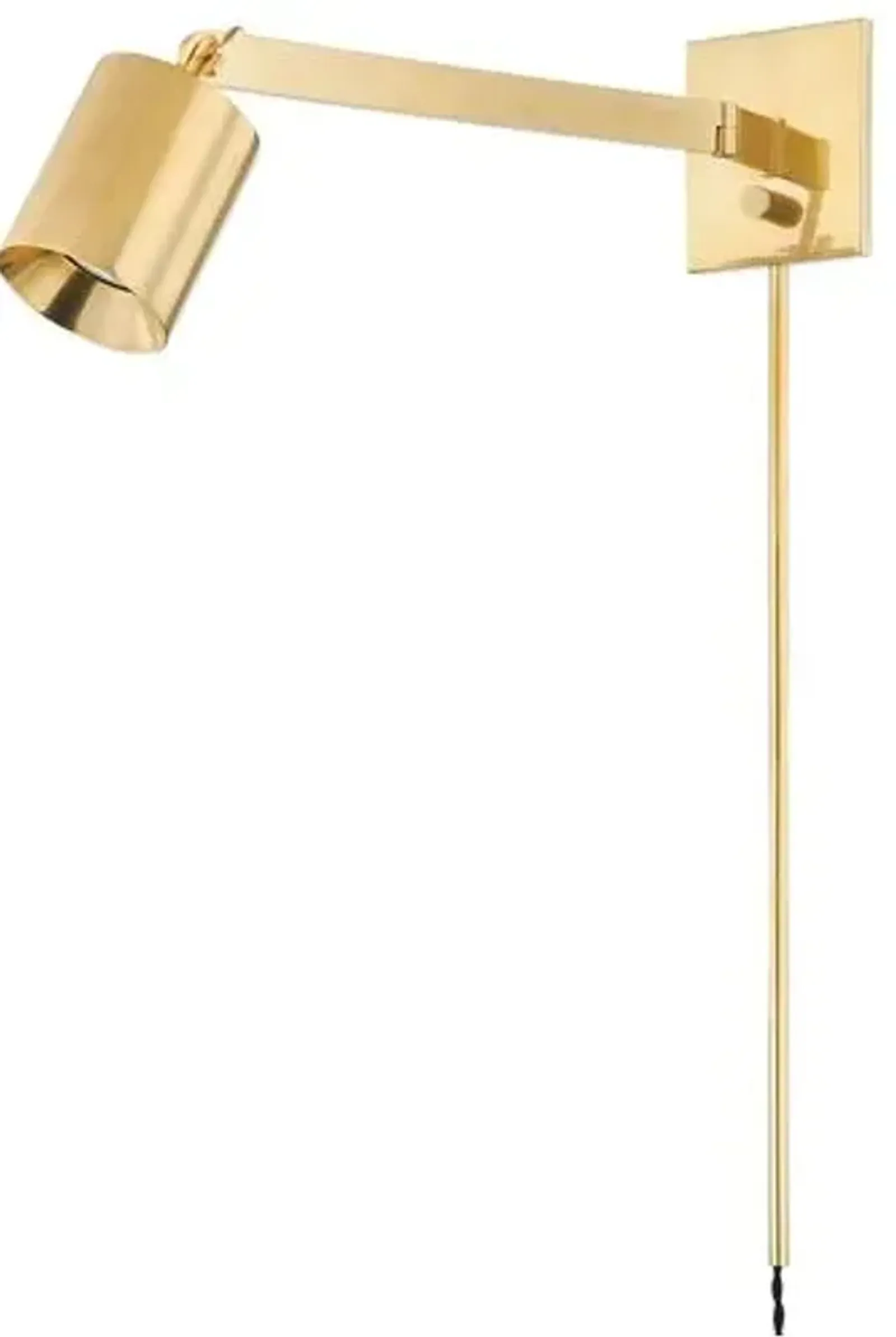 Highgrove 9.25" Plug-in Wall Sconce - Gold