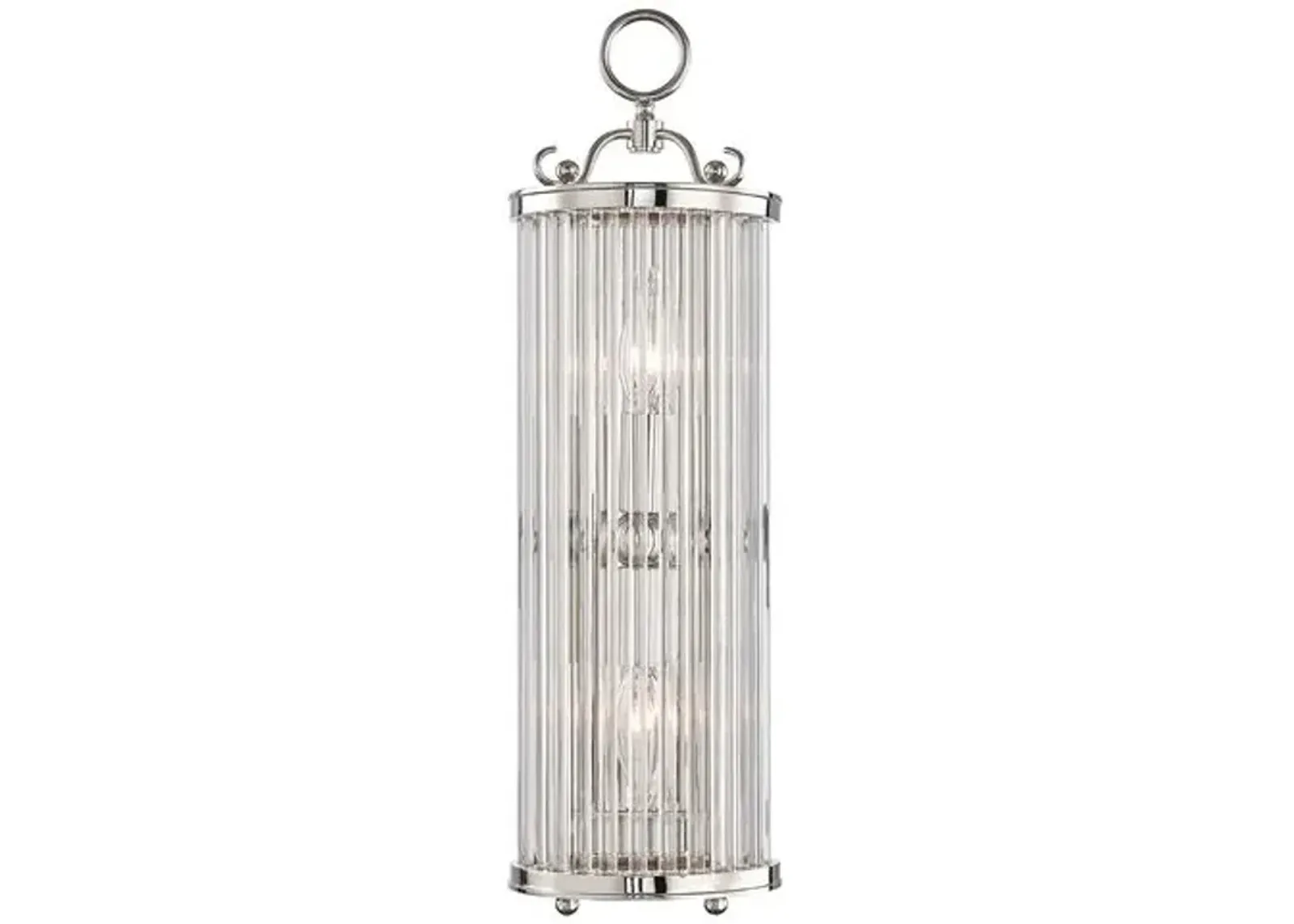 Glass No.1 19" Wall Sconce - Silver