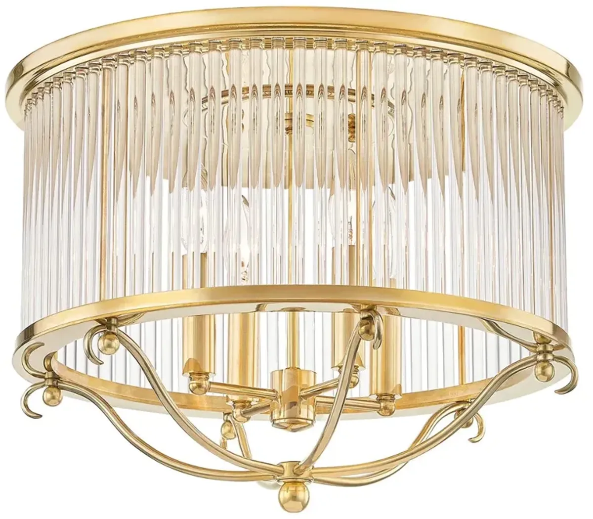 Glass No.1 12.75" Semi Flush