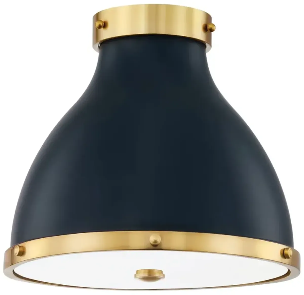 Painted No. 3 11" Flush Mount - Blue