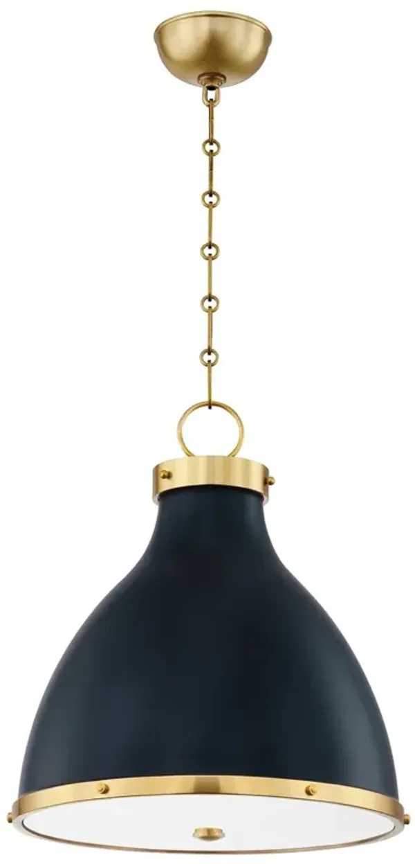 Painted No. 3 Pendant - Blue