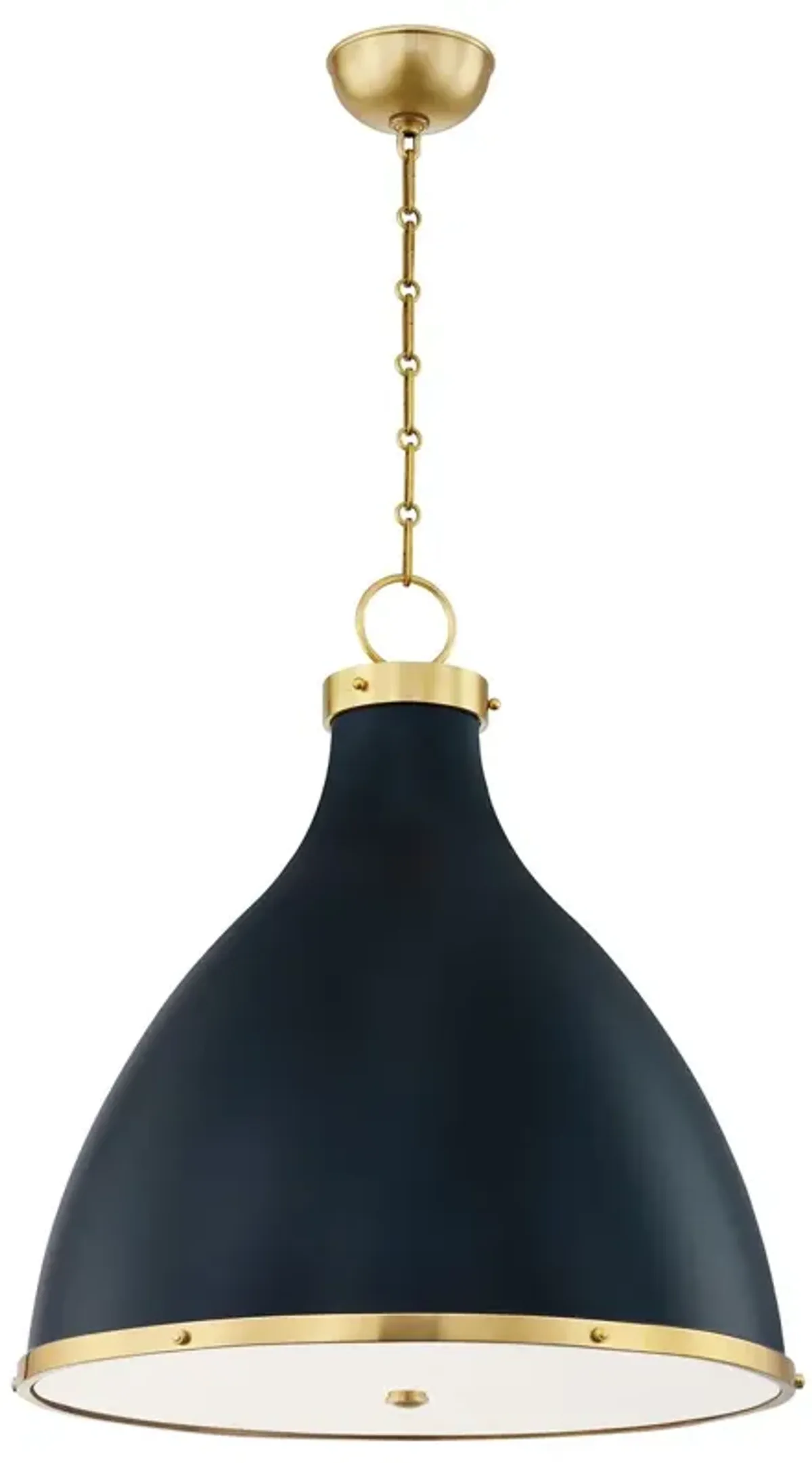 Painted No. 3 Pendant - Blue