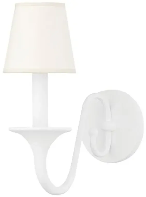 Windsor Wall Sconce - White Plaster