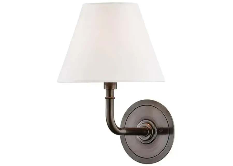 Signature No.1 11.25" Wall Sconce - Brown