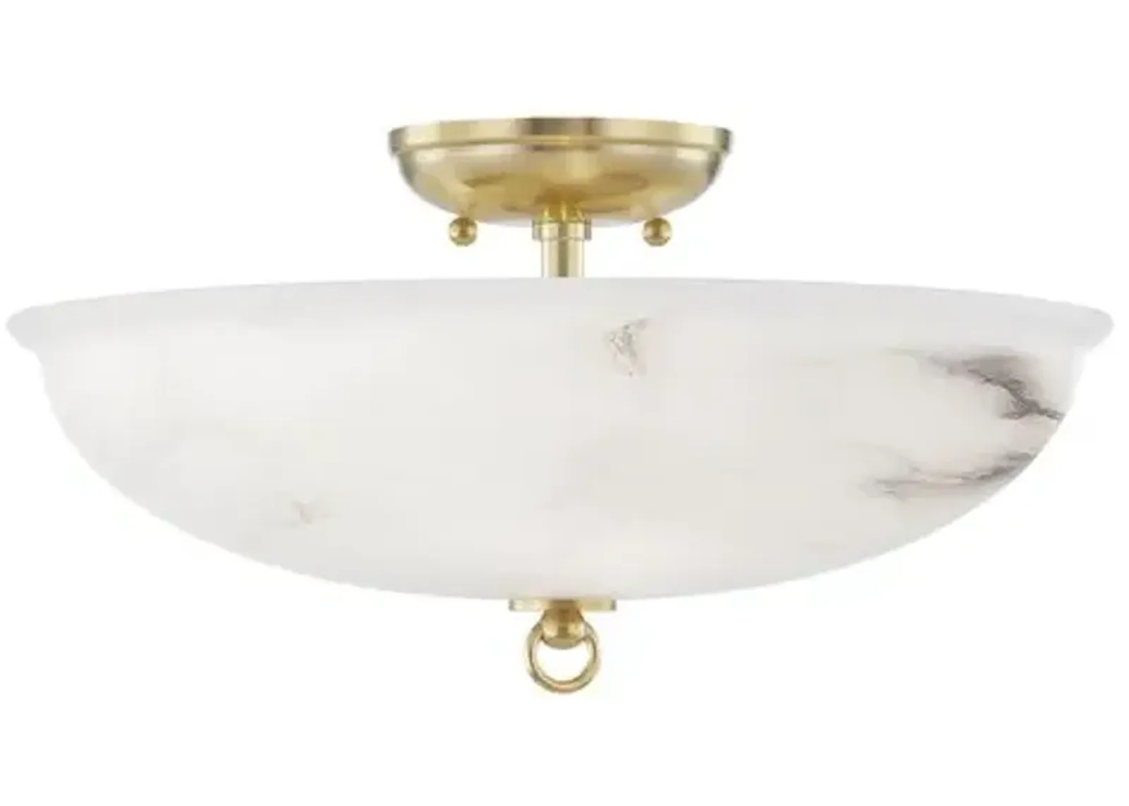 Somerset 8" Semi Flush - Gold