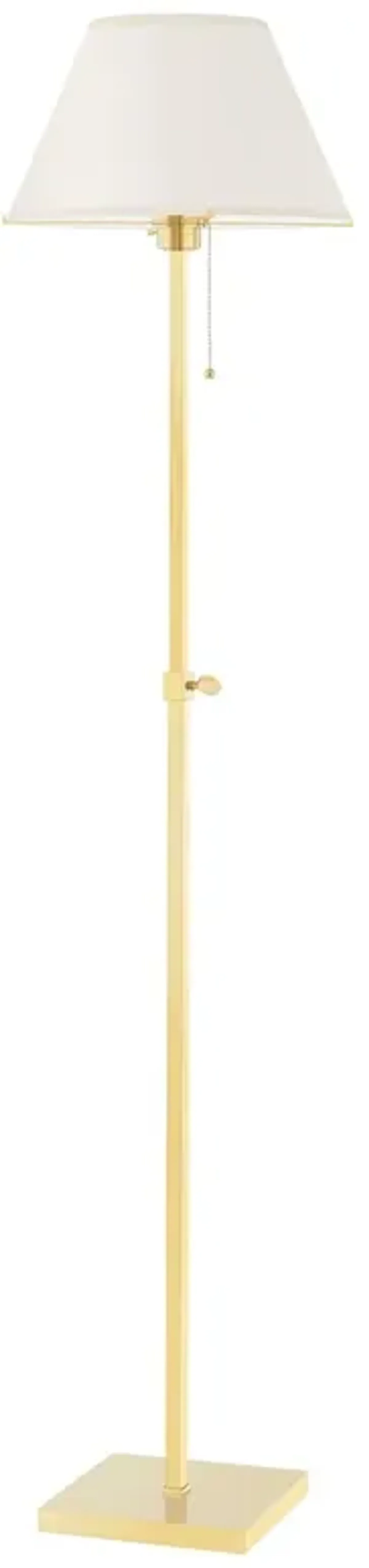 Leeds 52" Floor Lamp - Aged Brass