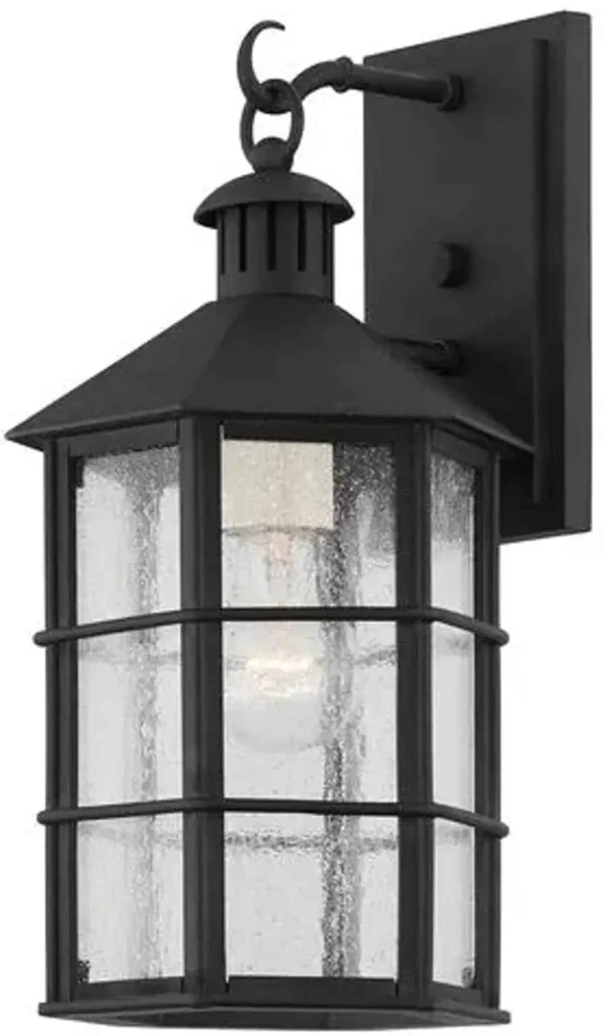 Lake County Outdoor Wall Sconce - French Iron - Black