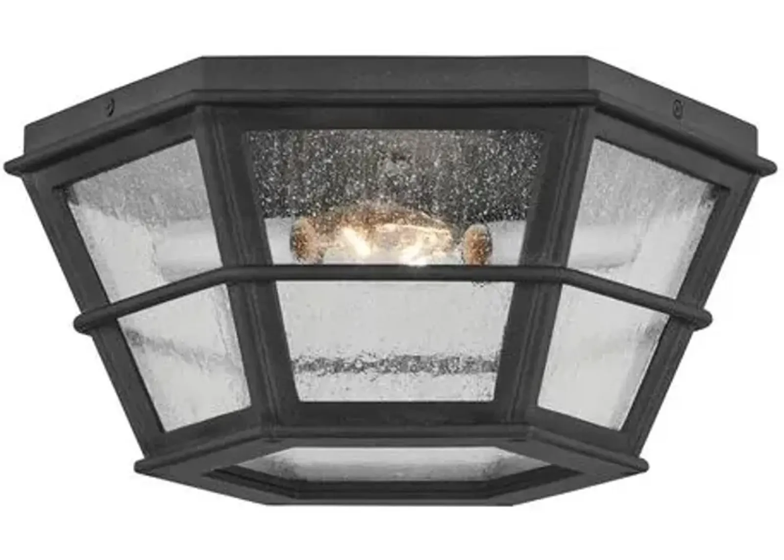 Lake County Flush Mount - French Iron - Black