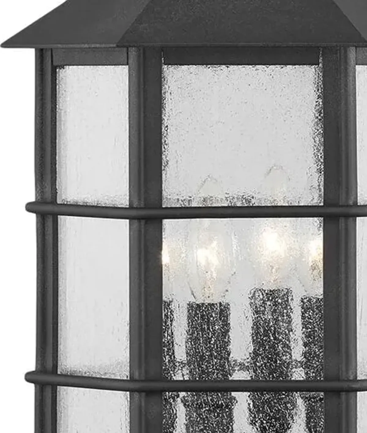 Lake County Outdoor 21.25" Post Light - French Iron - Black