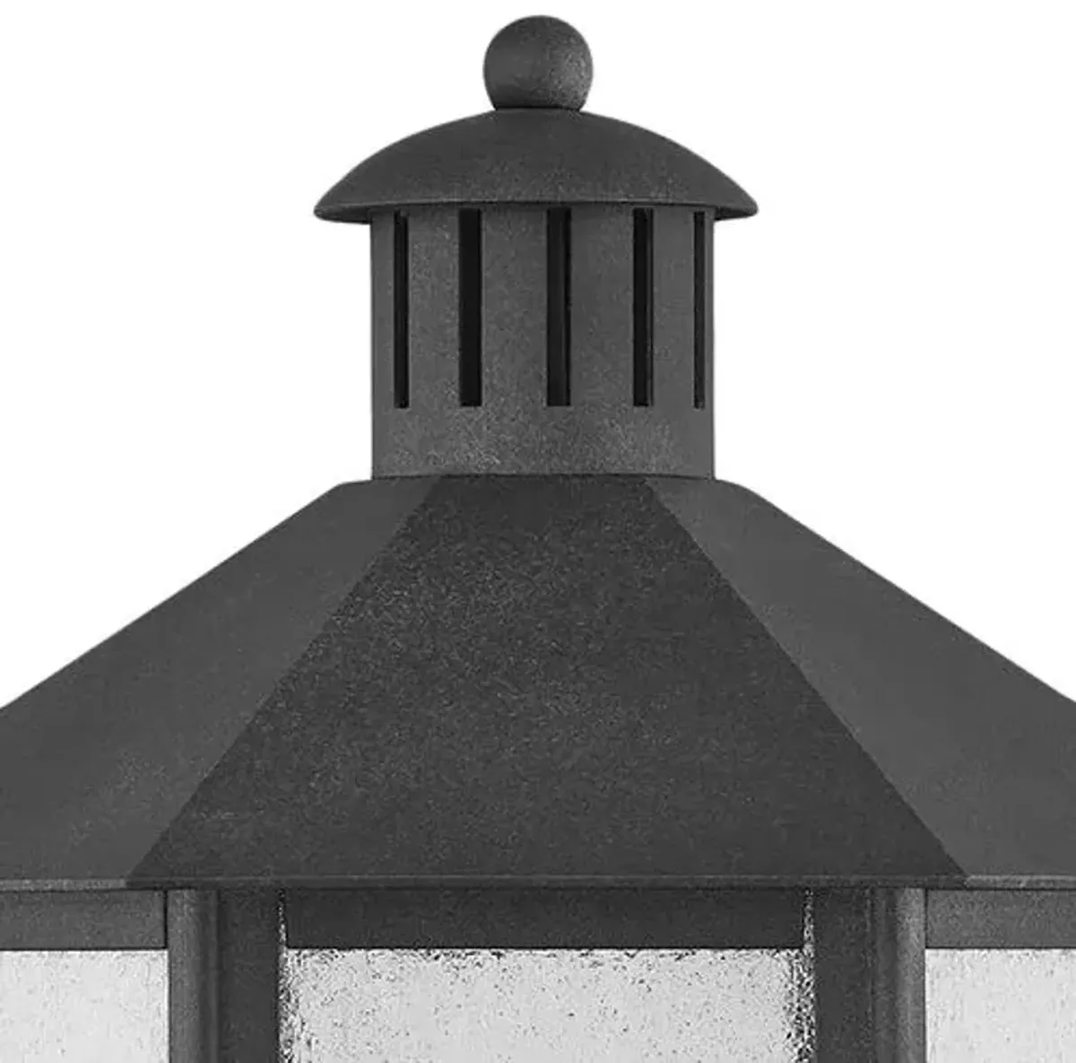 Lake County Outdoor 21.25" Post Light - French Iron - Black