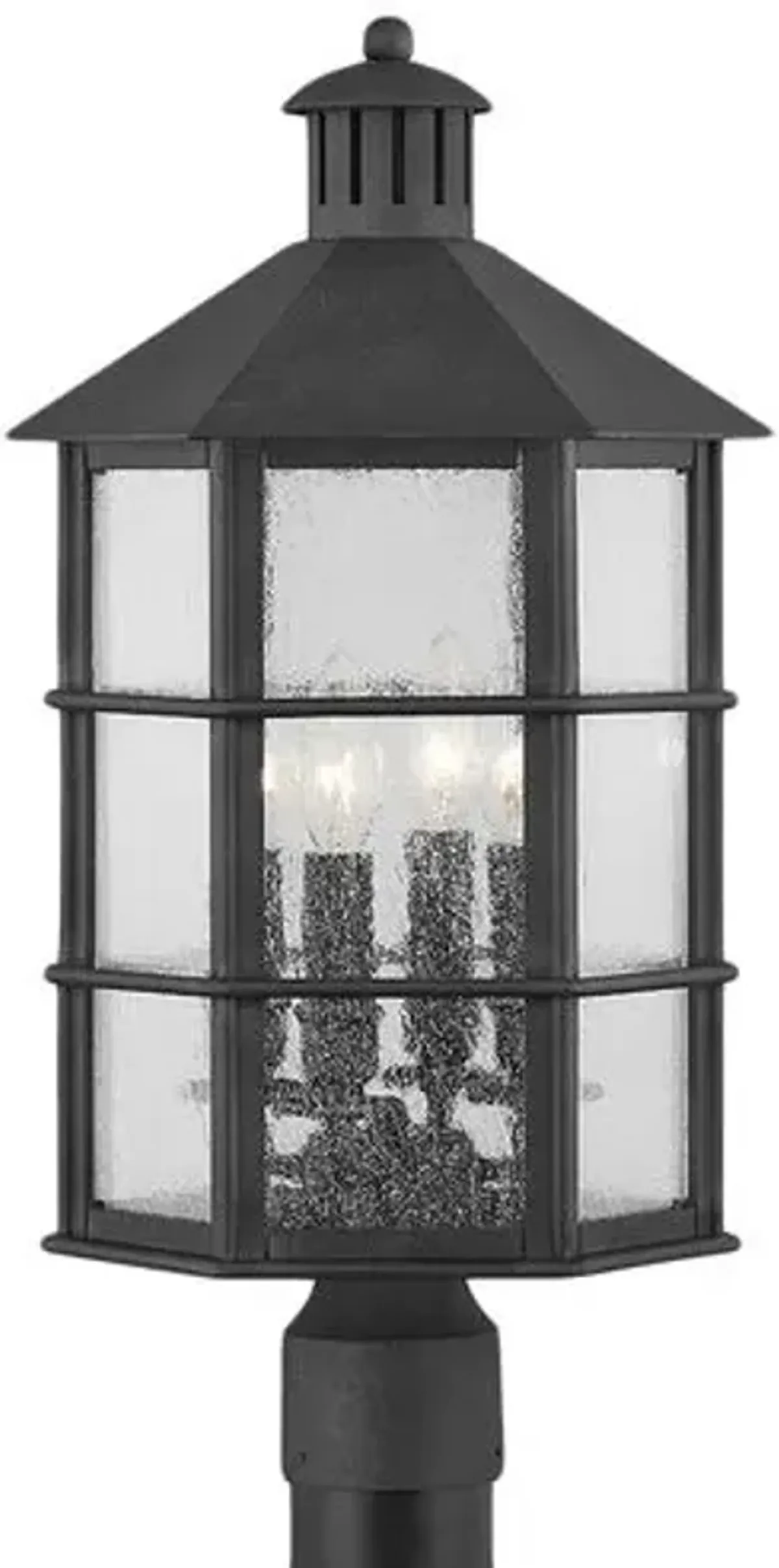 Lake County Outdoor 21.25" Post Light - French Iron - Black