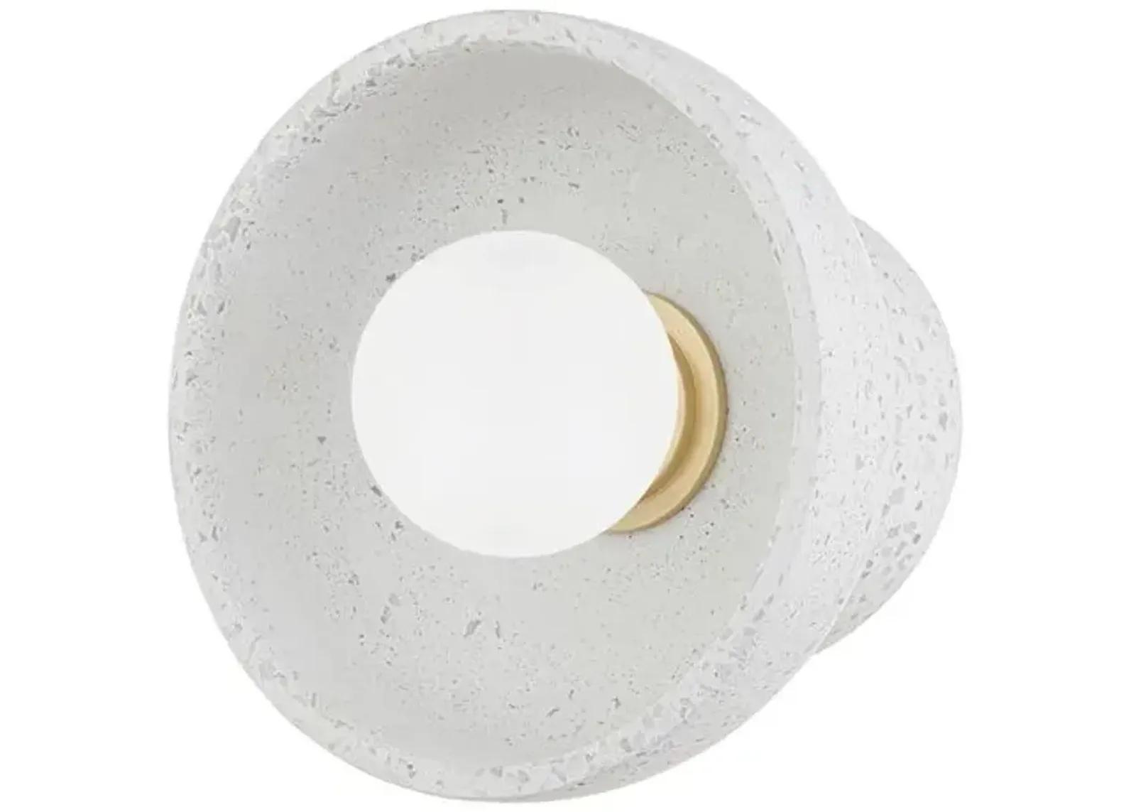 Margaret 8" Terrazzo Wall Sconce - White - Megan Molten for Mitzi - Gold