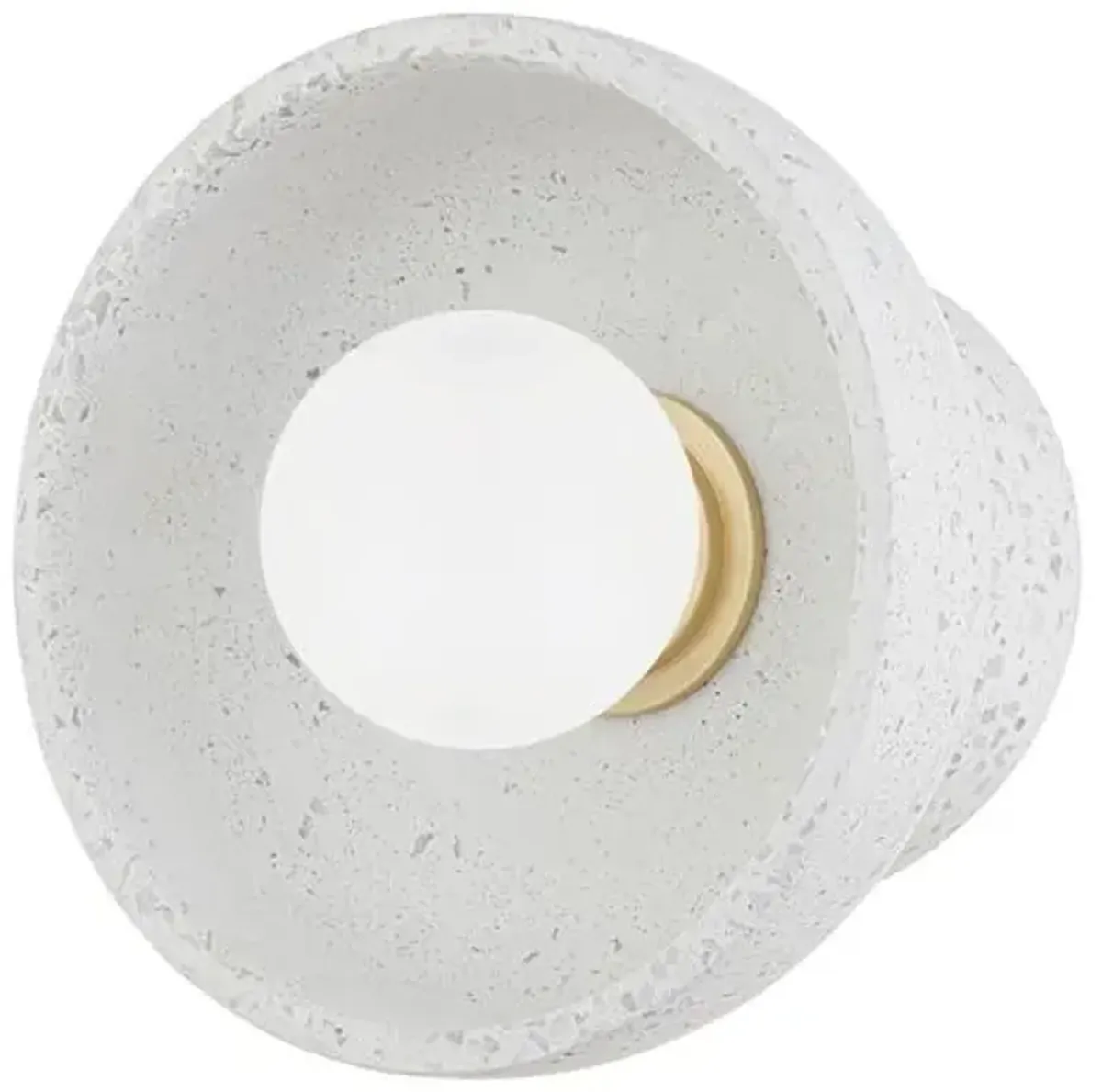 Margaret 8" Terrazzo Wall Sconce - White - Megan Molten for Mitzi - Gold