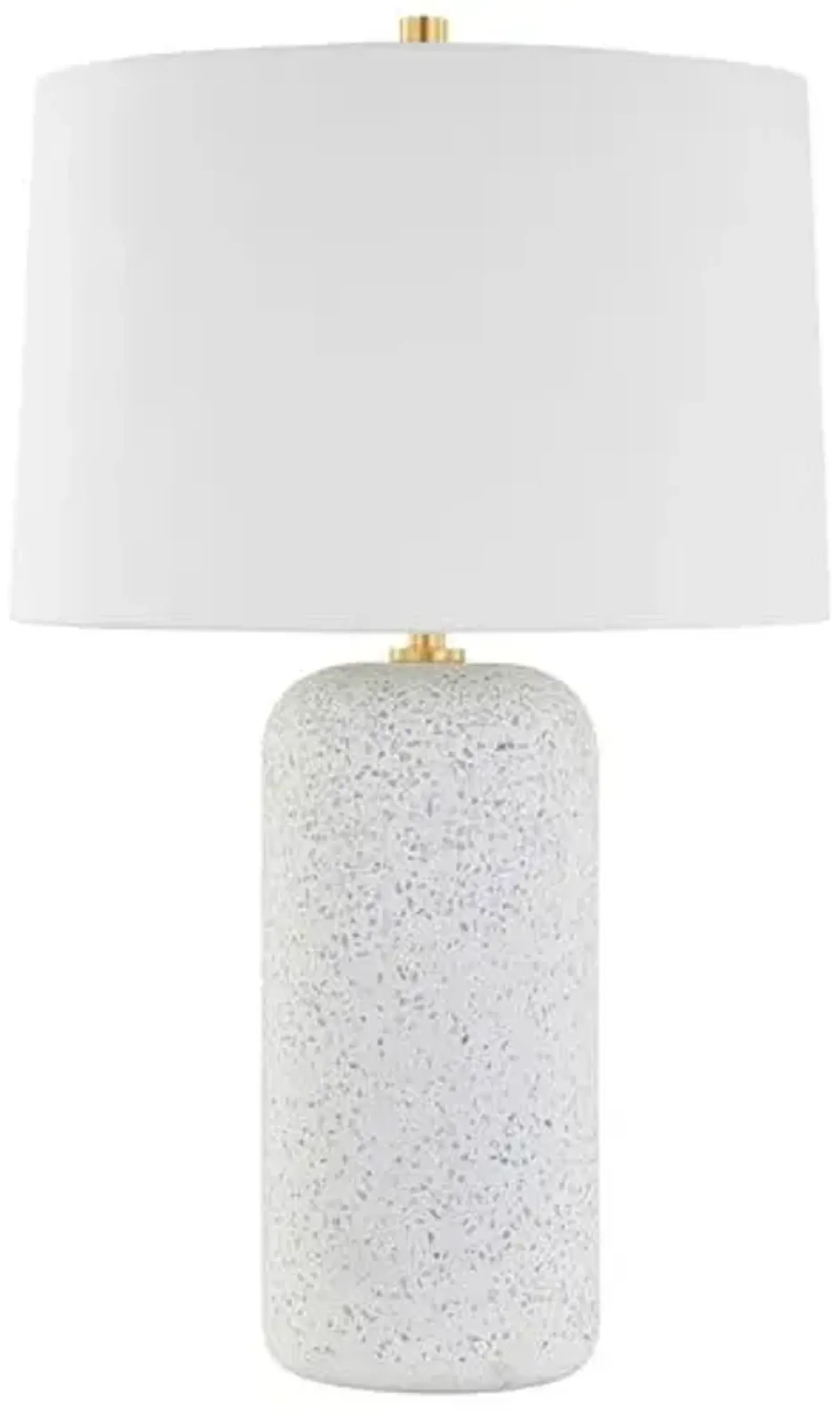 Margaret Terrazzo Table Lamp - White - Megan Molten for Mitzi - Gold