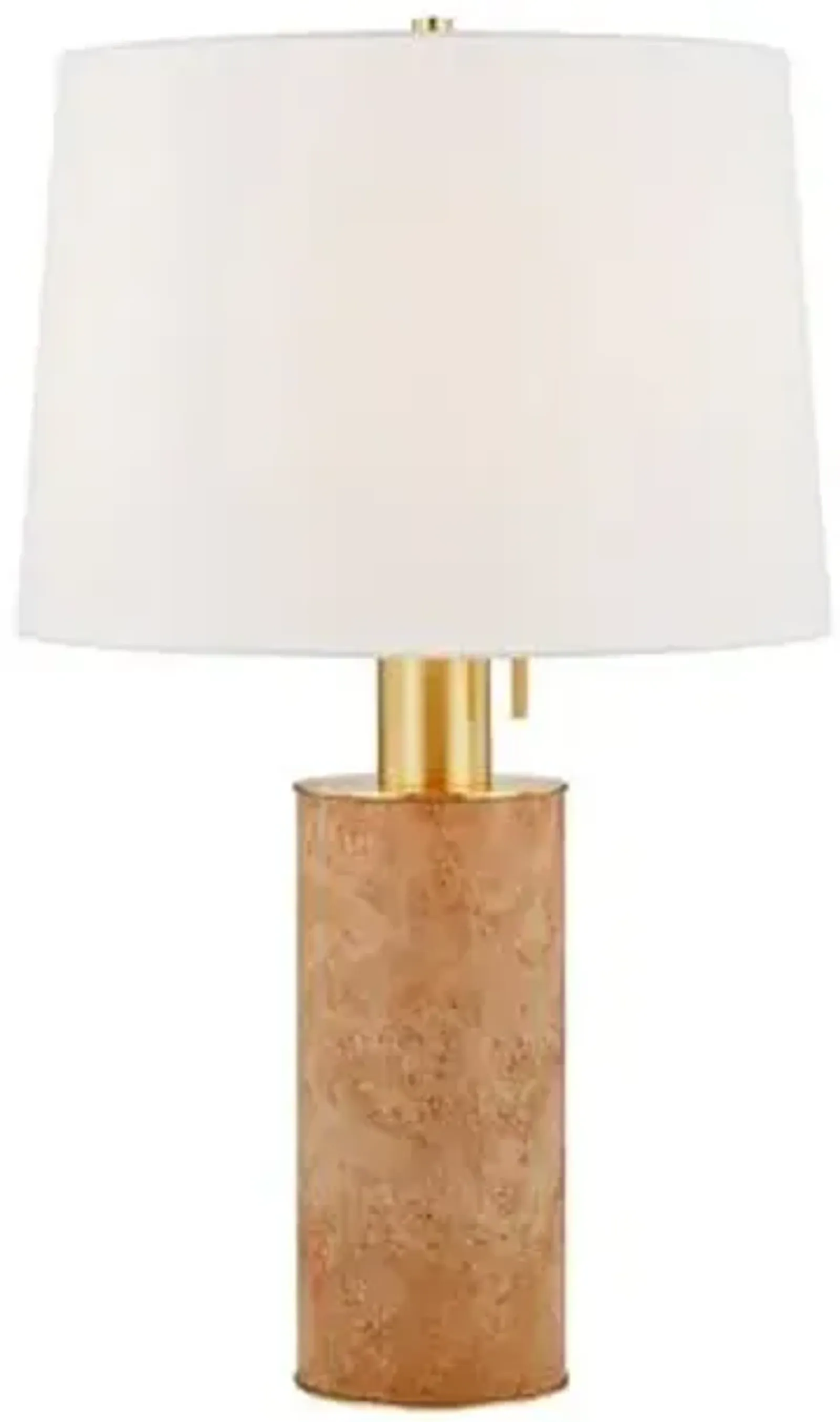 Juniper Burl Table Lamp - Honey/Aged Brass - Gold