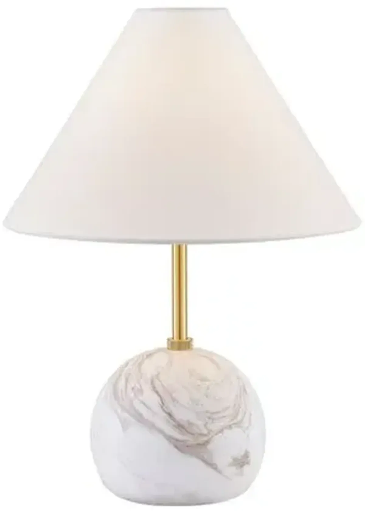 Rowan 16" Table Lamp - Aged Brass - Gold