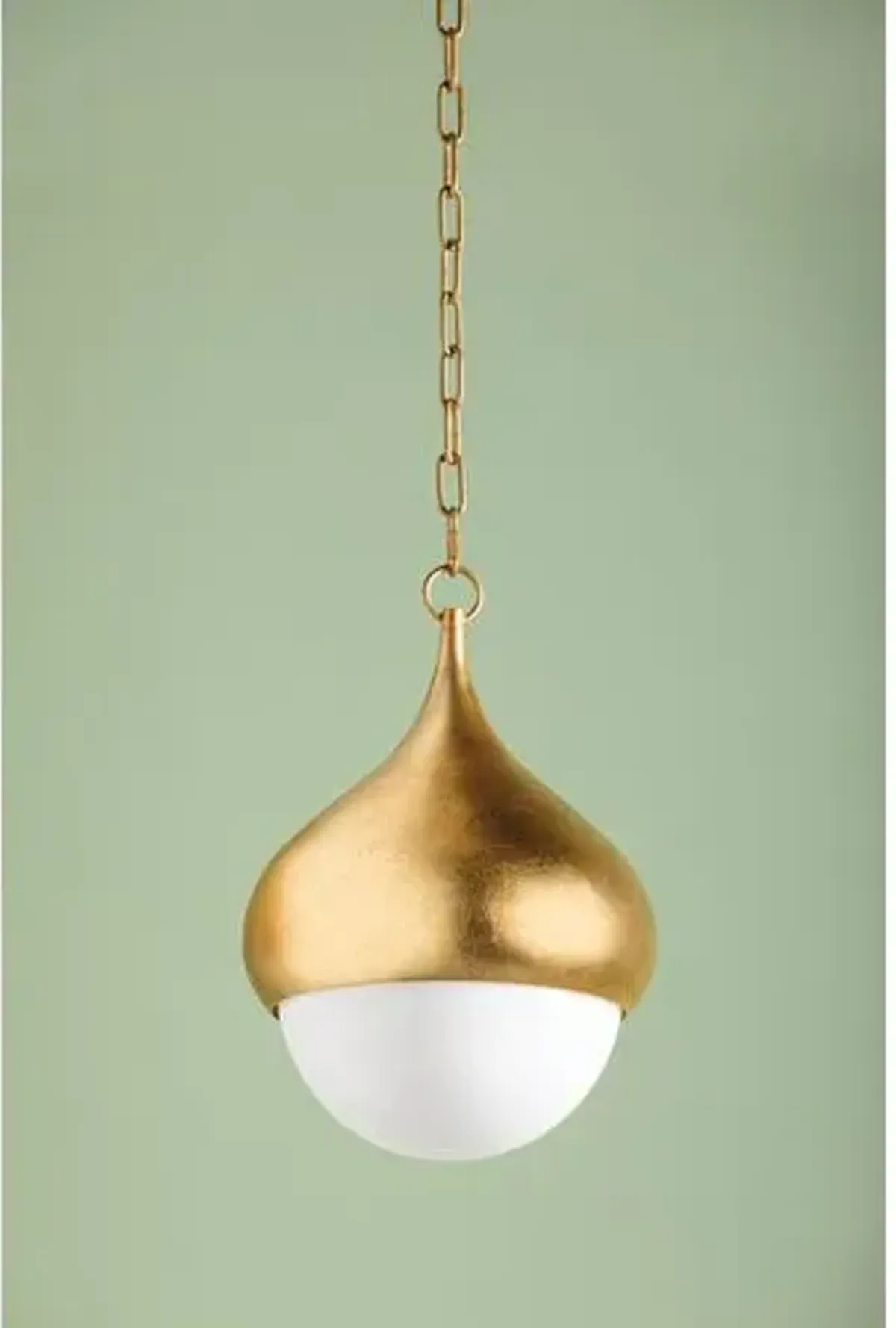 Delta 17" Pendant - Vintage Gold Leaf