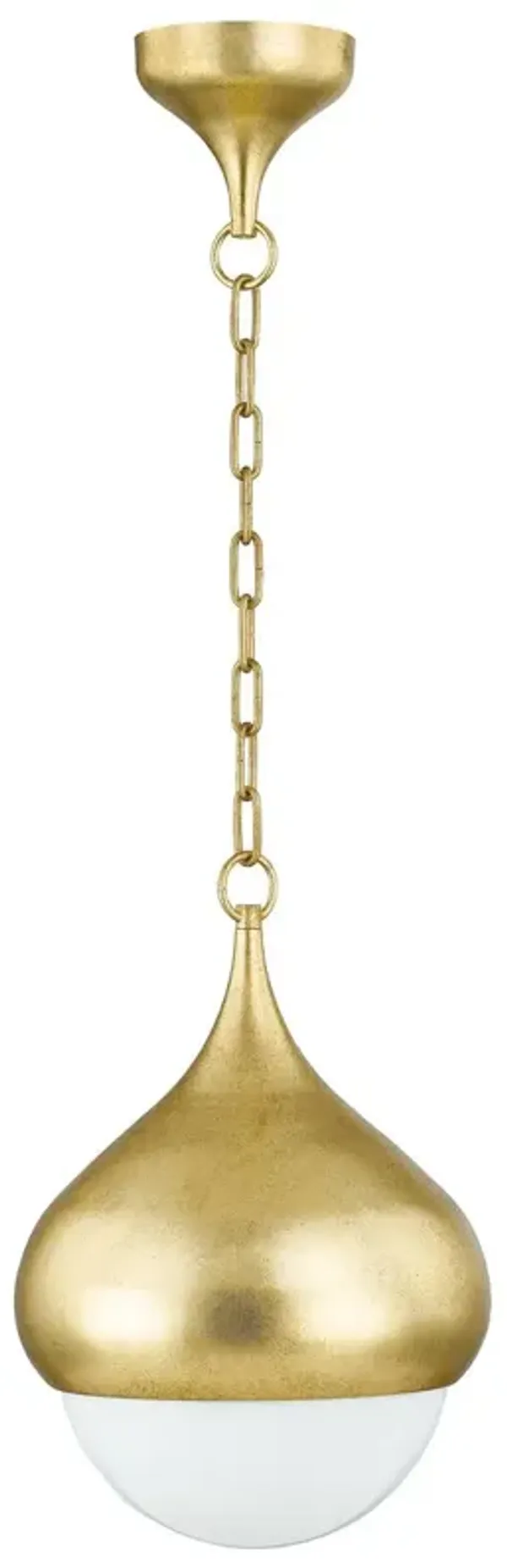 Delta 17" Pendant - Vintage Gold Leaf