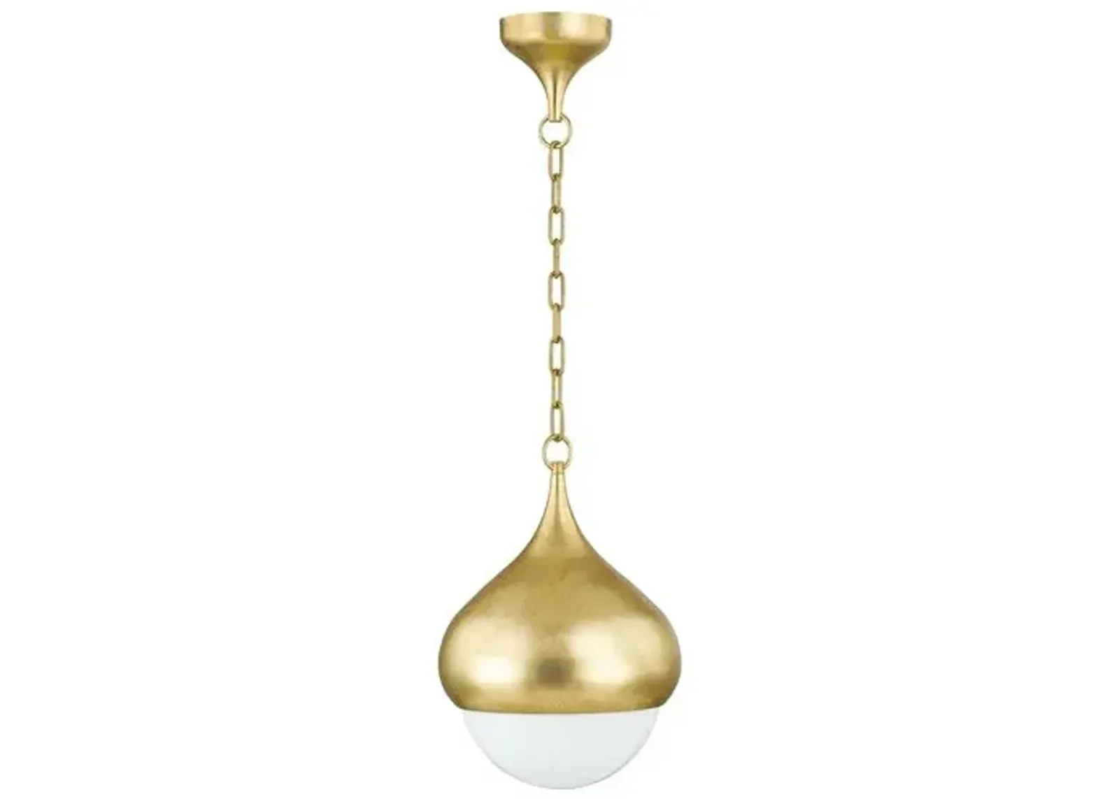 Delta 17" Pendant - Vintage Gold Leaf