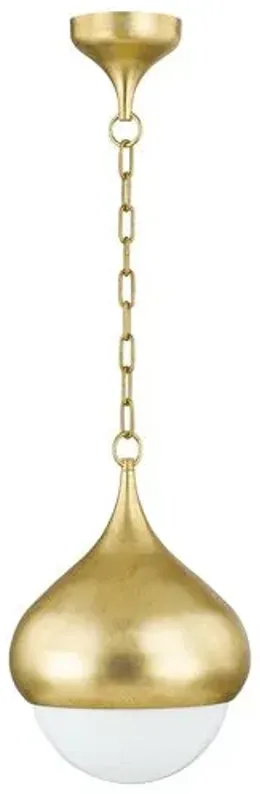 Delta 17" Pendant - Vintage Gold Leaf