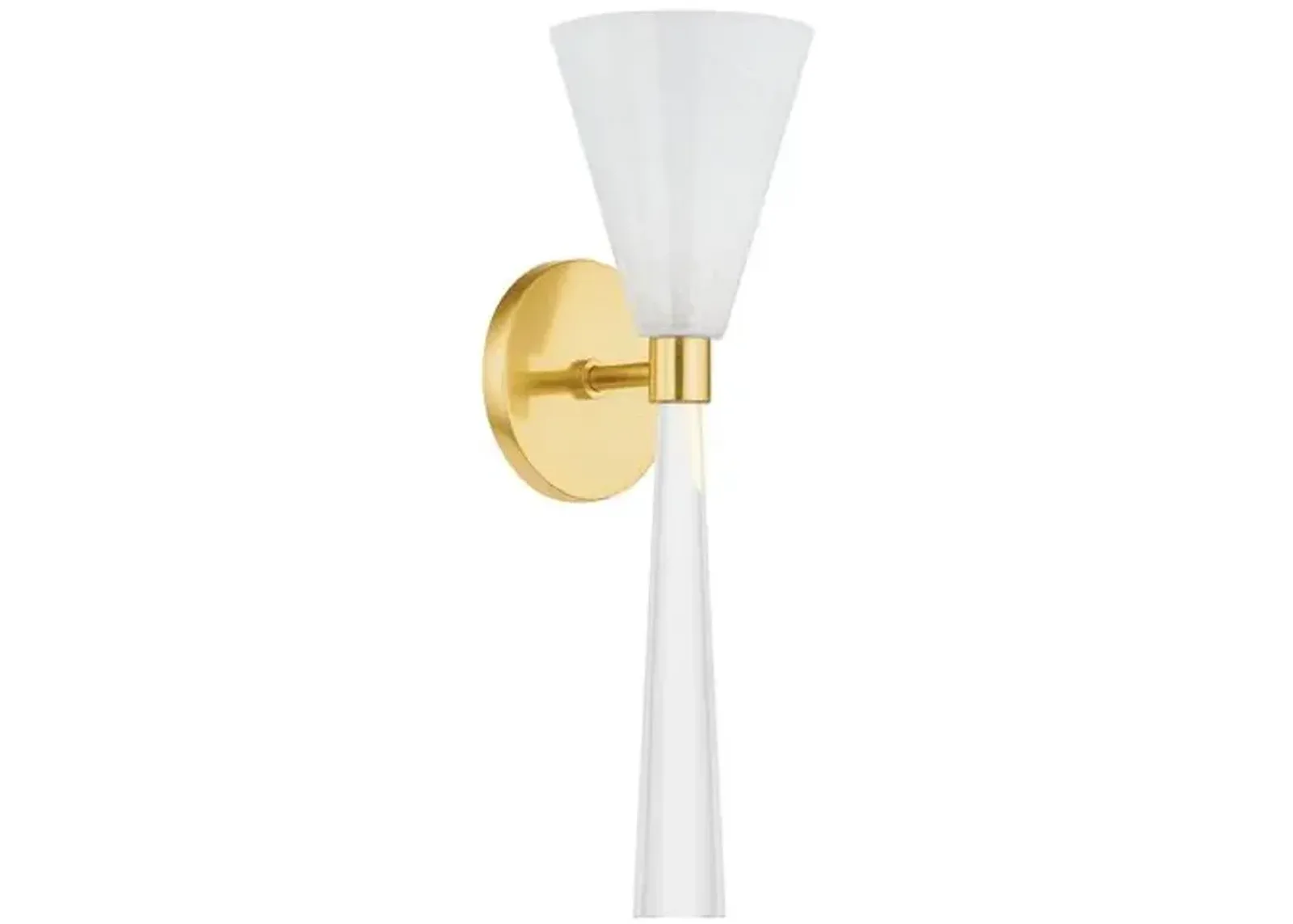 Zoie Wall Sconce - Aged Brass - Gold