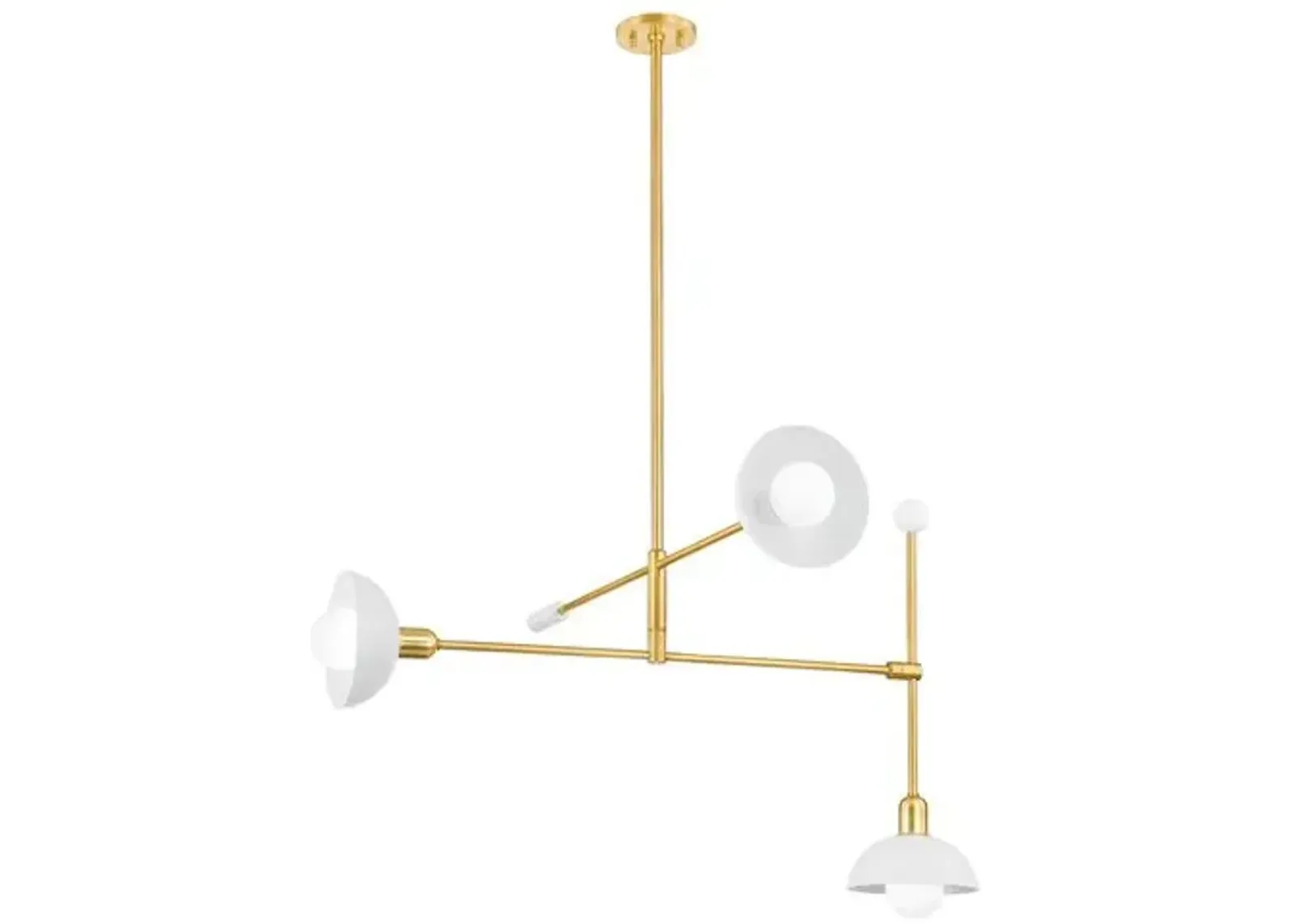 Zyaire Chandelier - Aged Brass/Soft White