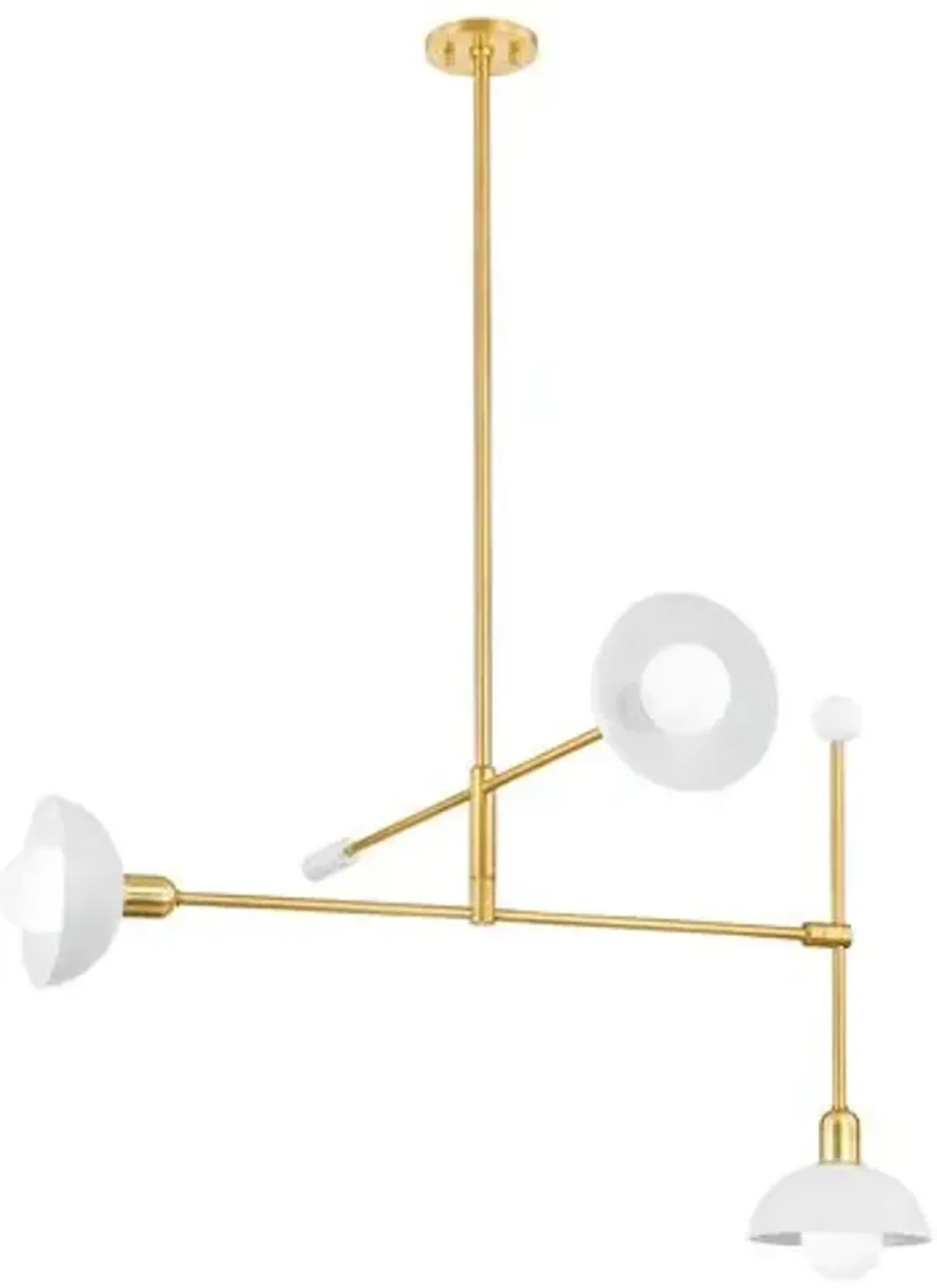 Zyaire Chandelier - Aged Brass/Soft White