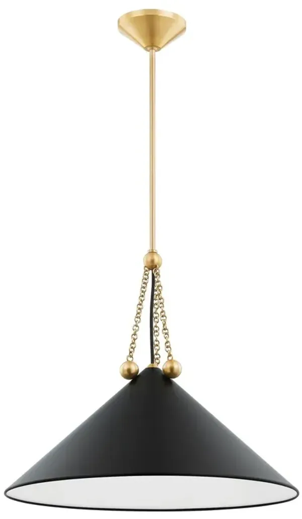 Abril Cone Pendant - Black
