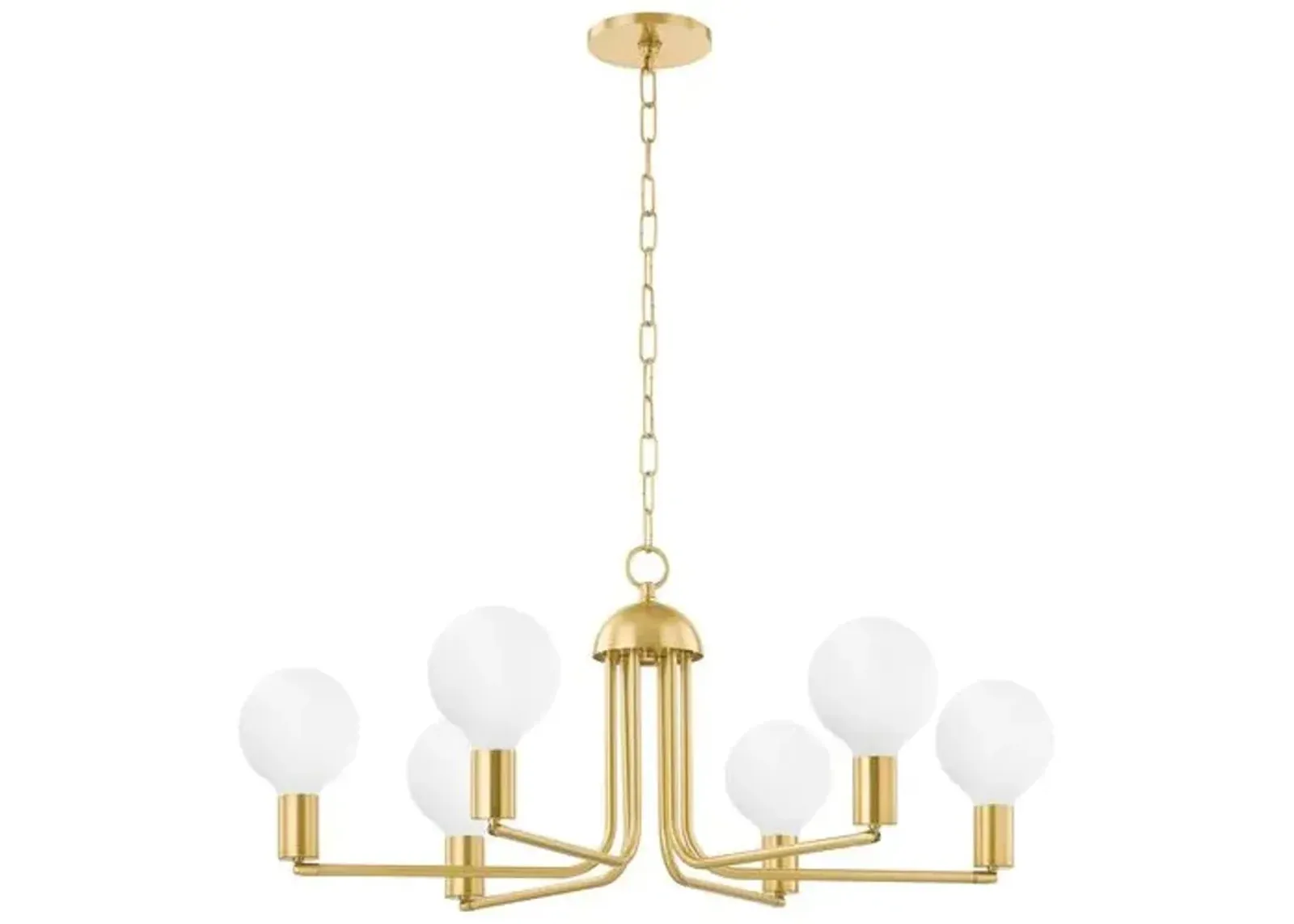 Davina 16.5" Chandelier - Aged Brass - Gold