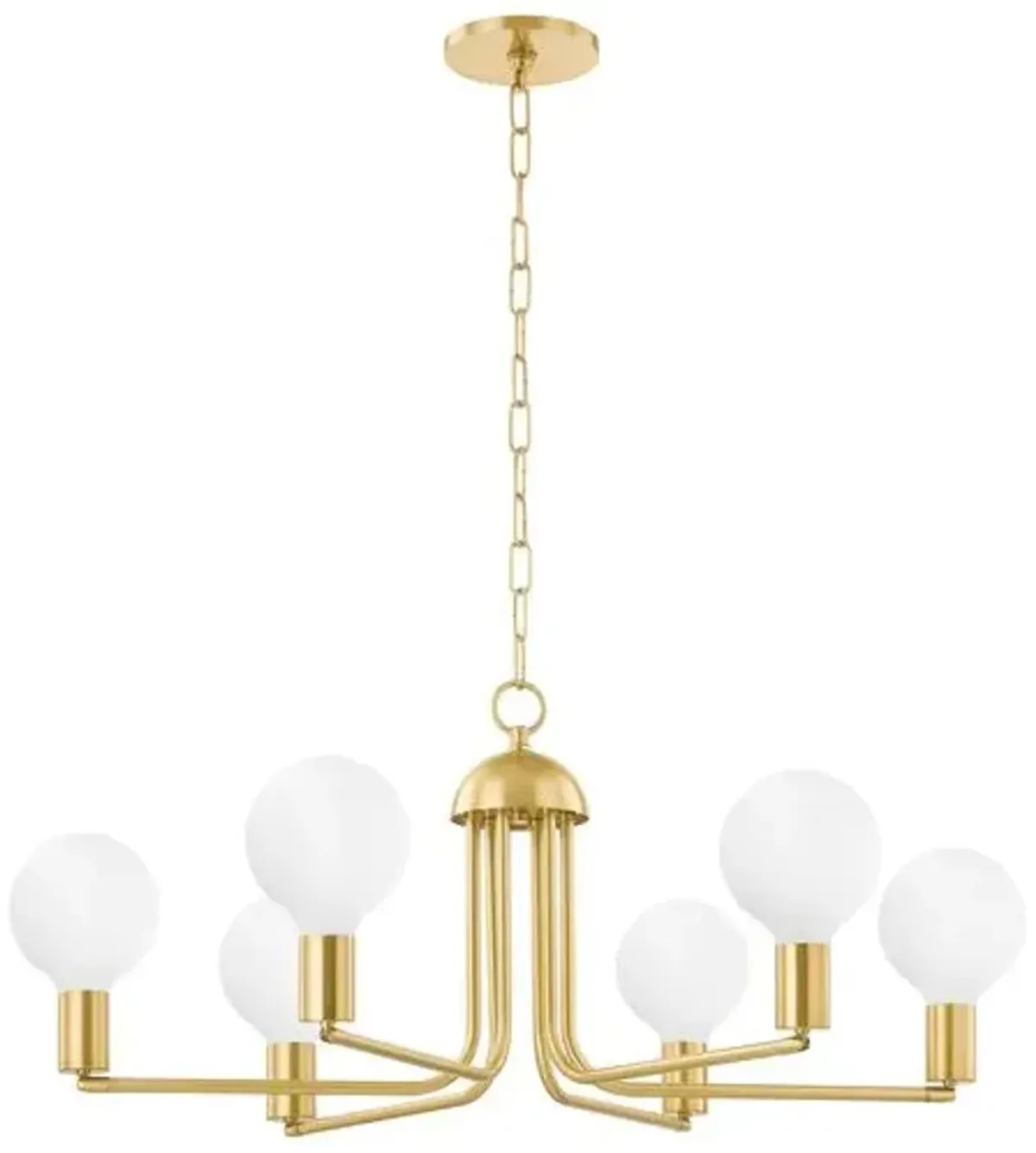 Davina 16.5" Chandelier - Aged Brass - Gold