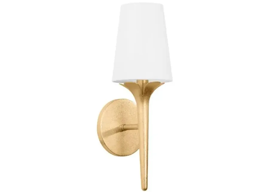 Remy 16" Wall Sconce - Gold Leaf