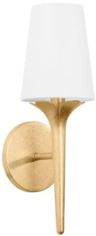 Remy 16" Wall Sconce - Gold Leaf