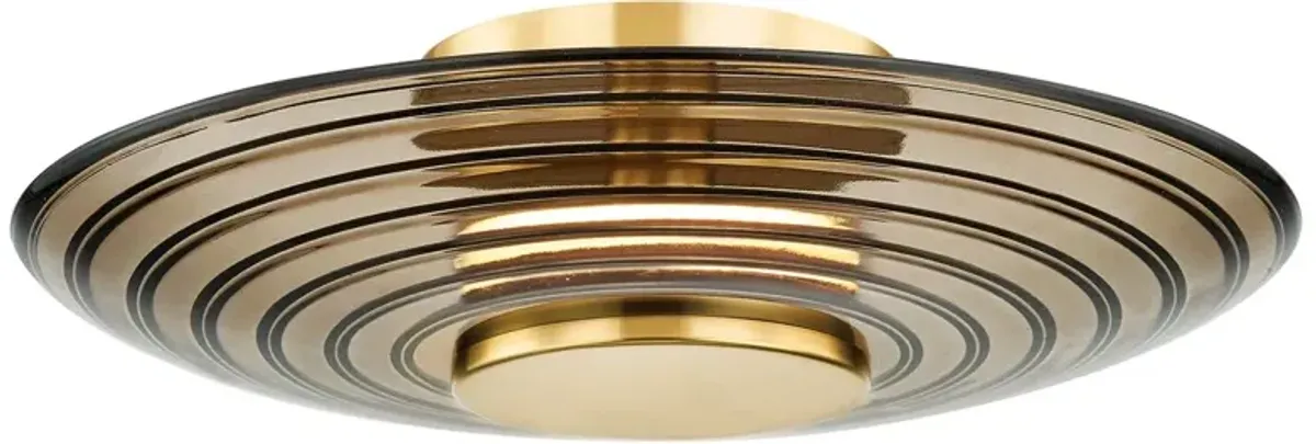 Griston Wall Sconce - Smoke/Aged Brass - Gold