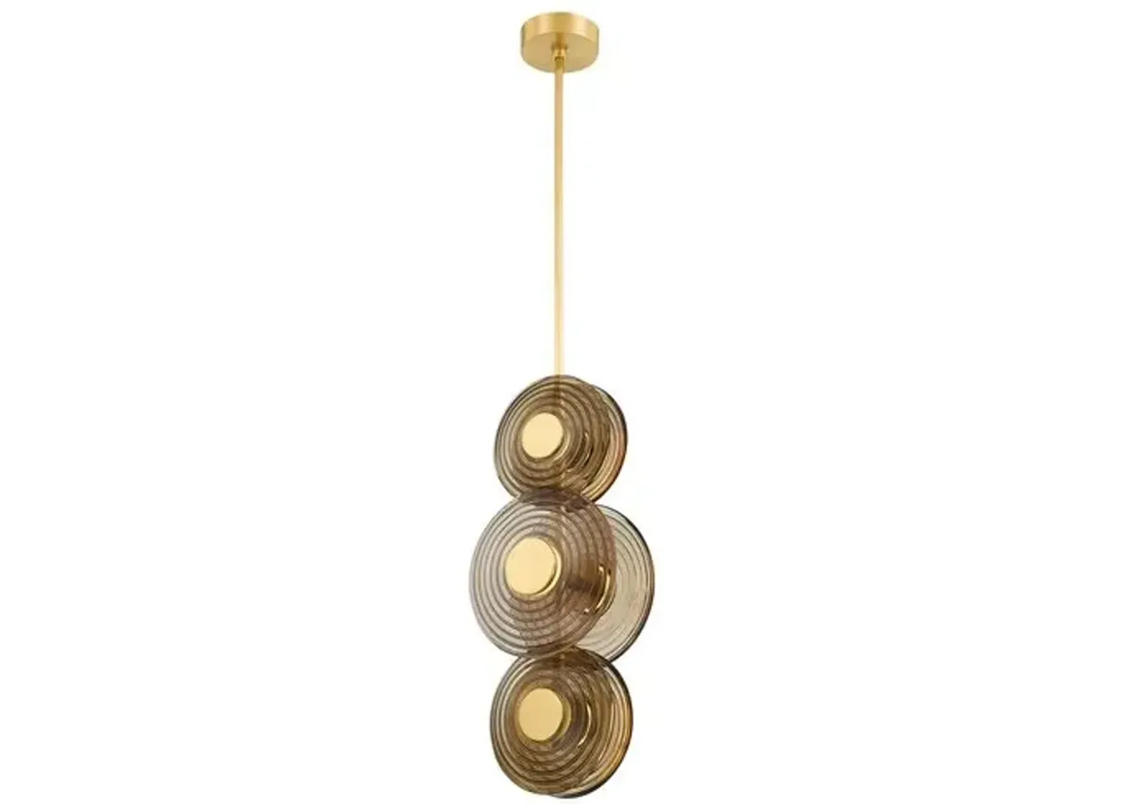 Griston Pendant - Smoke/Aged Brass - Gold