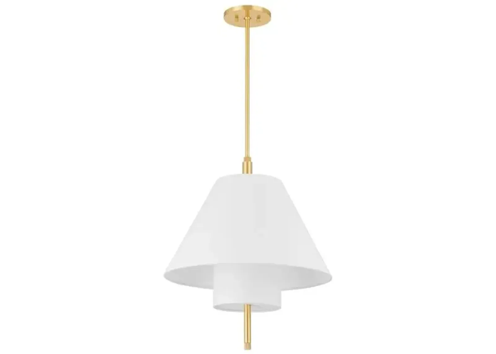 Glenmoore Belgian Linen Pendant - Gold